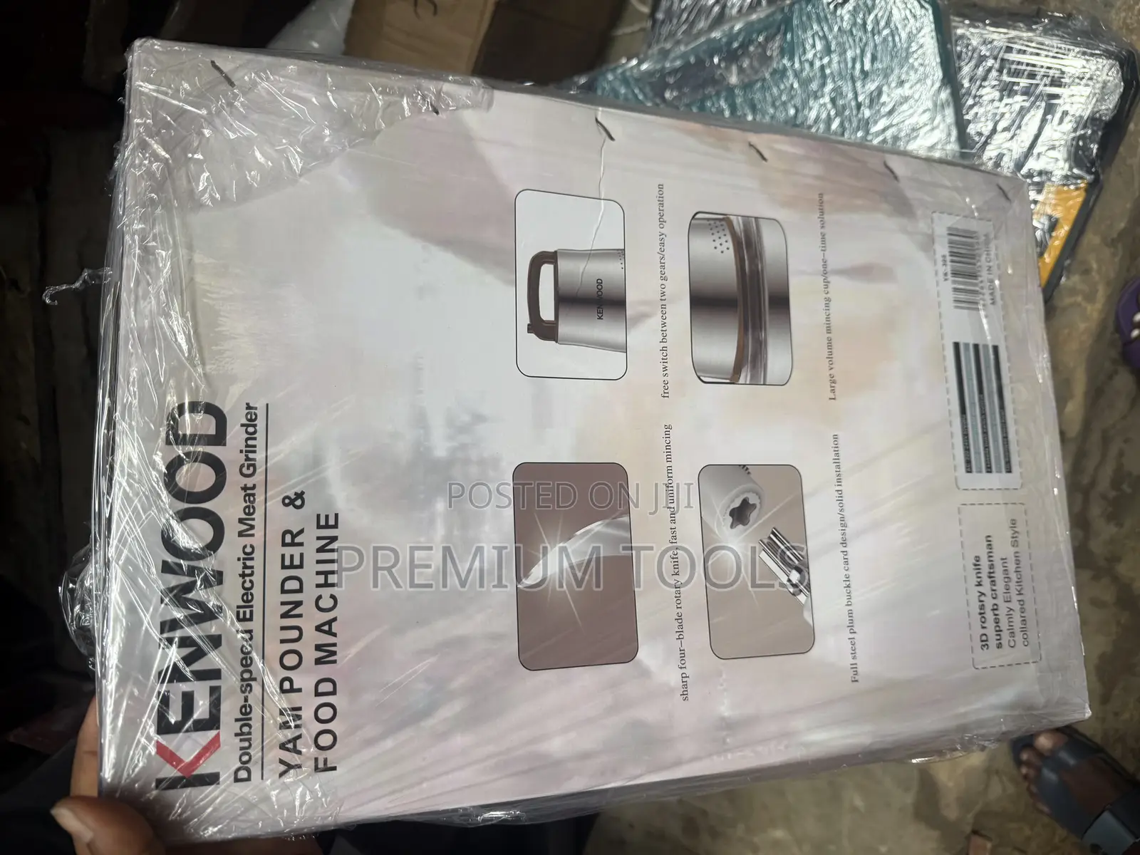 Kenwood 15l Double Speed Electric Meat Grinder, Yam Pounder Food Mac