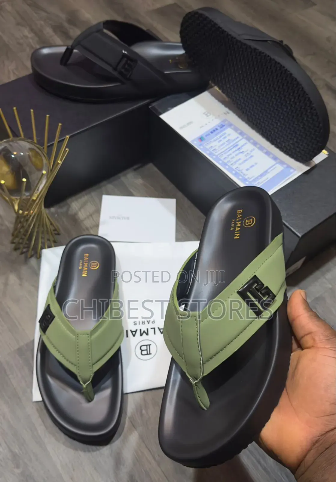 Luxury Balmain Mens Slippers