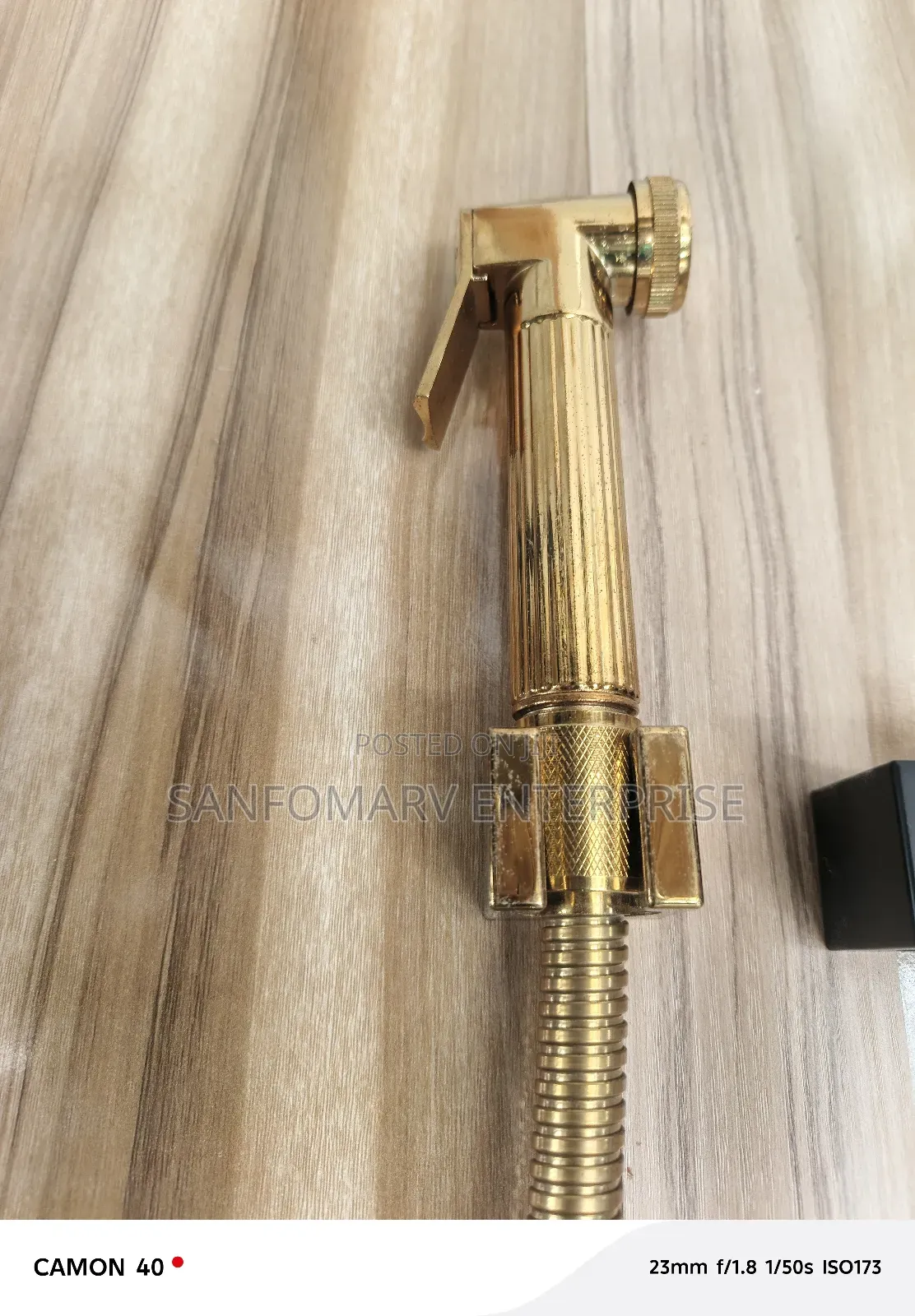 Golden Hand Pressing Shower
