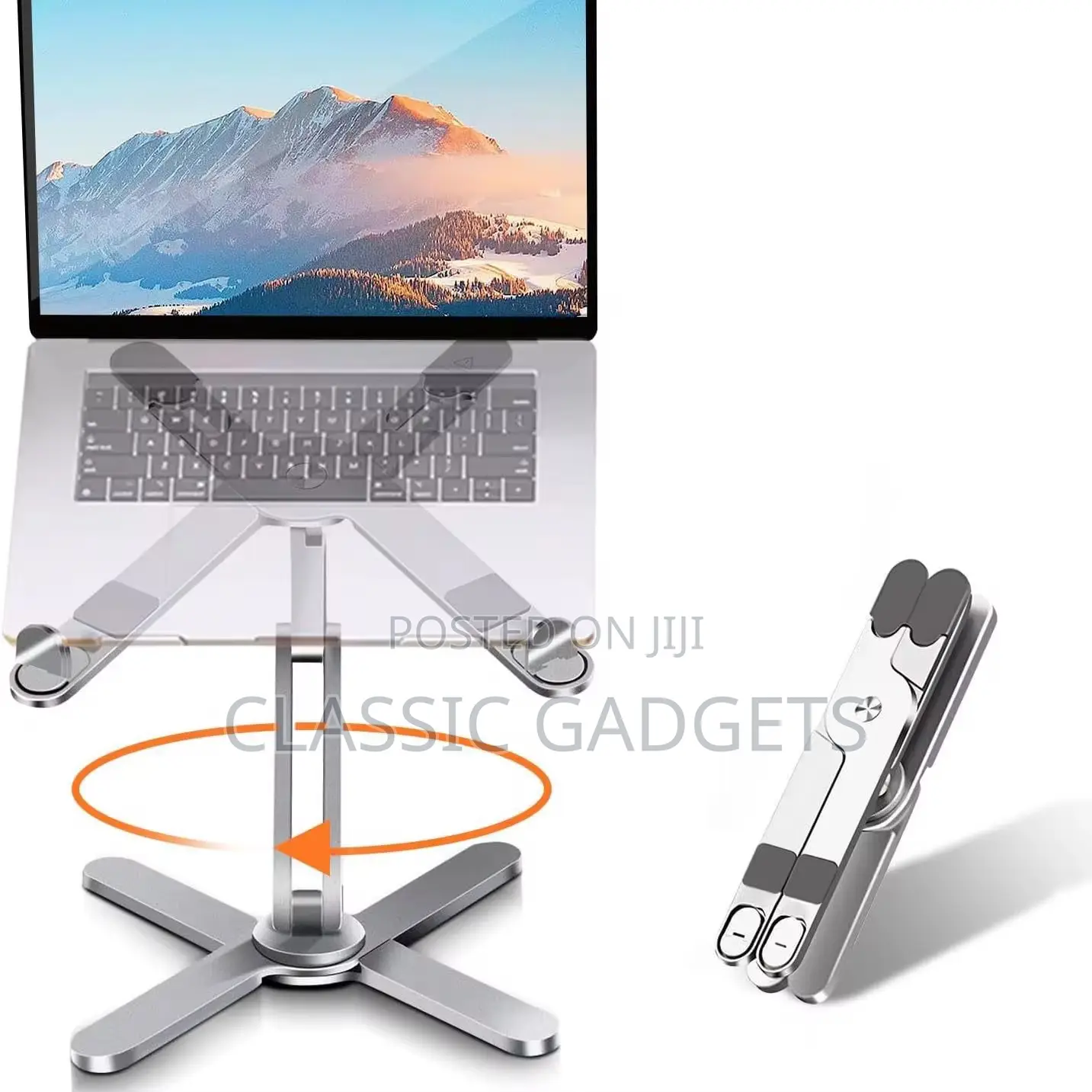 N86 360° Rotating Adjustable Aluminum Alloy Laptop Stand for 17inchs