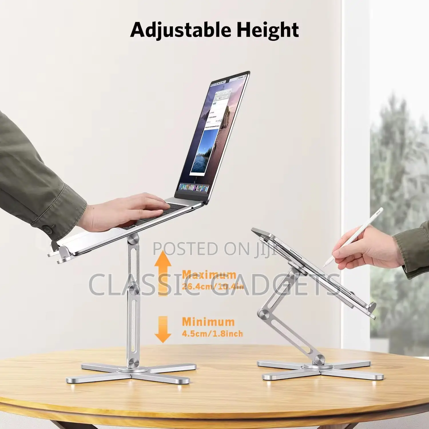 N86 360° Rotating Adjustable Aluminum Alloy Laptop Stand for 17inchs