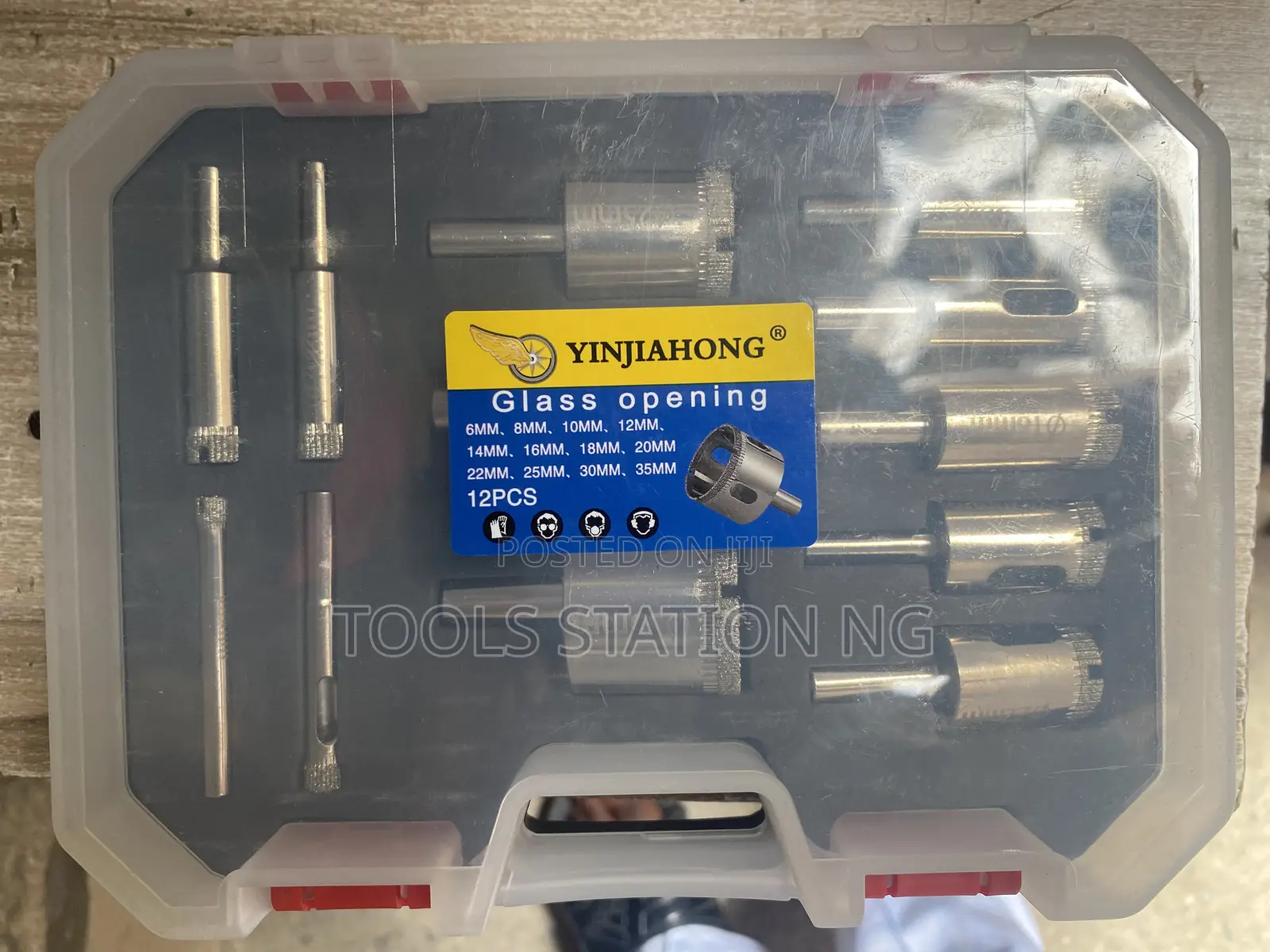 12 PCS Glass Holesaw Set