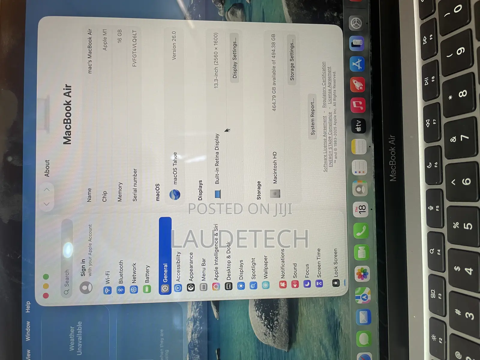 Laptop Apple MacBook Air 2020 M1 16GB Apple M1 SSD 512GB