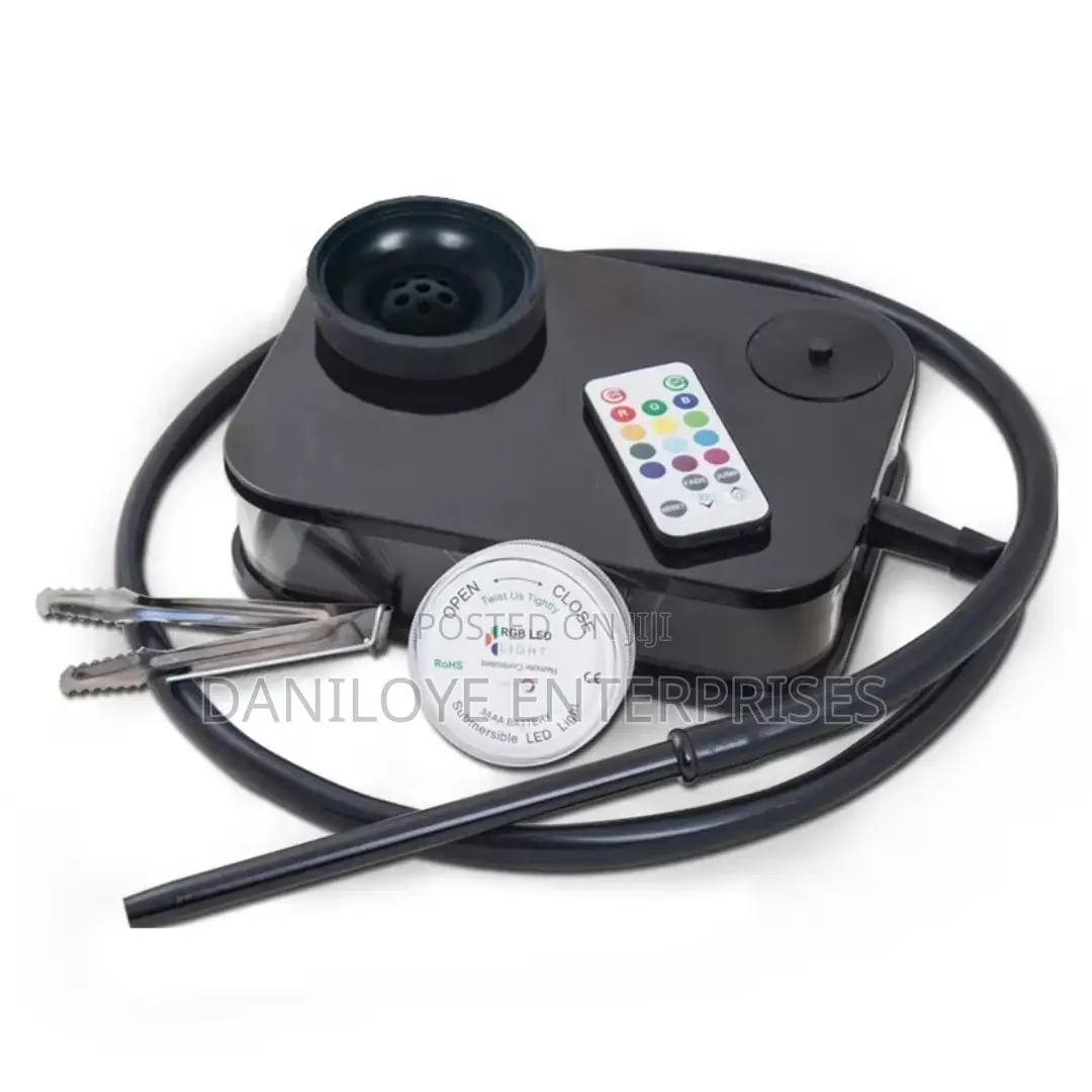 Portable Acrylic Shisha Pot Hookah With Led Light