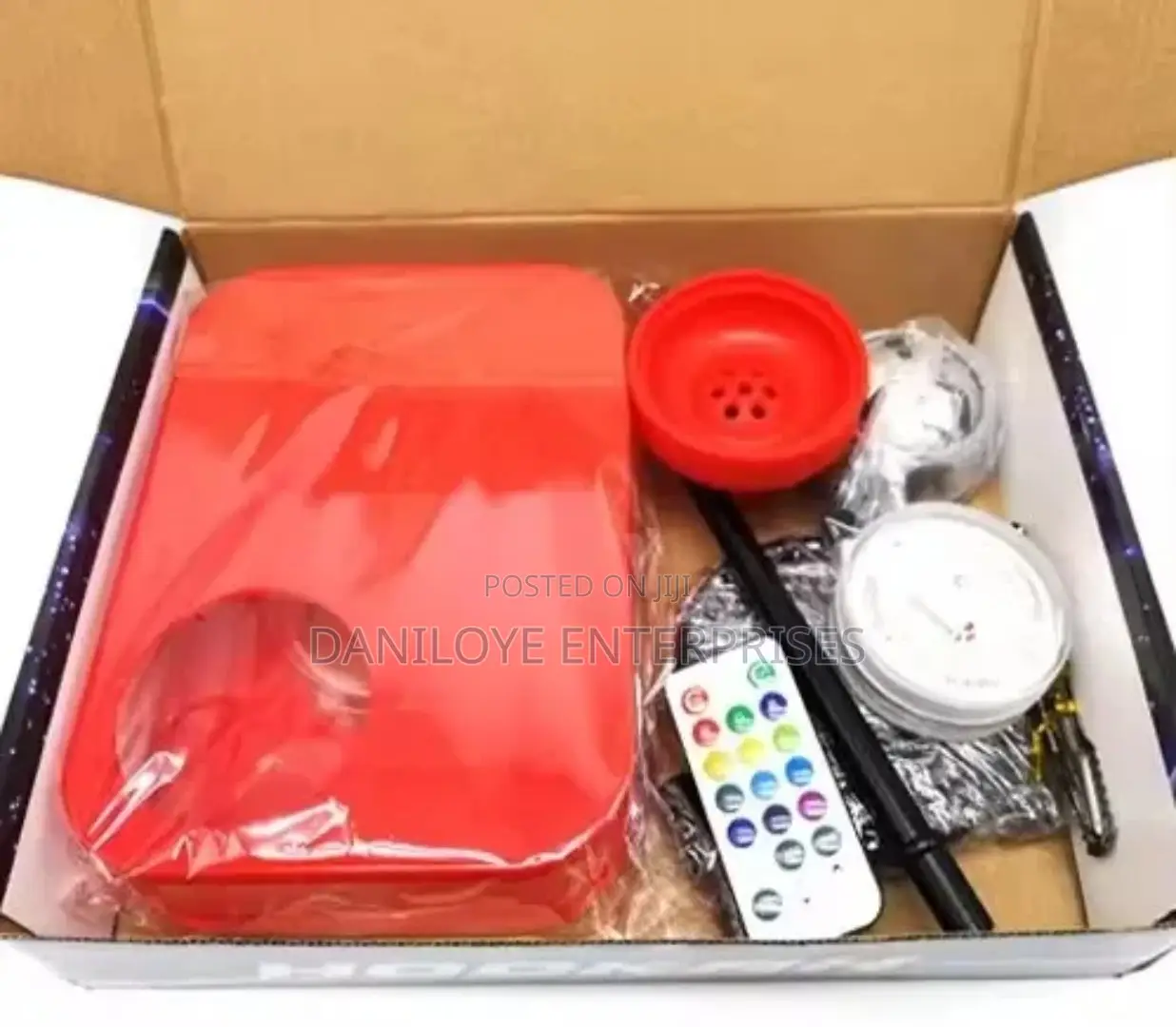 Portable Acrylic Shisha Pot Hookah With Led Light