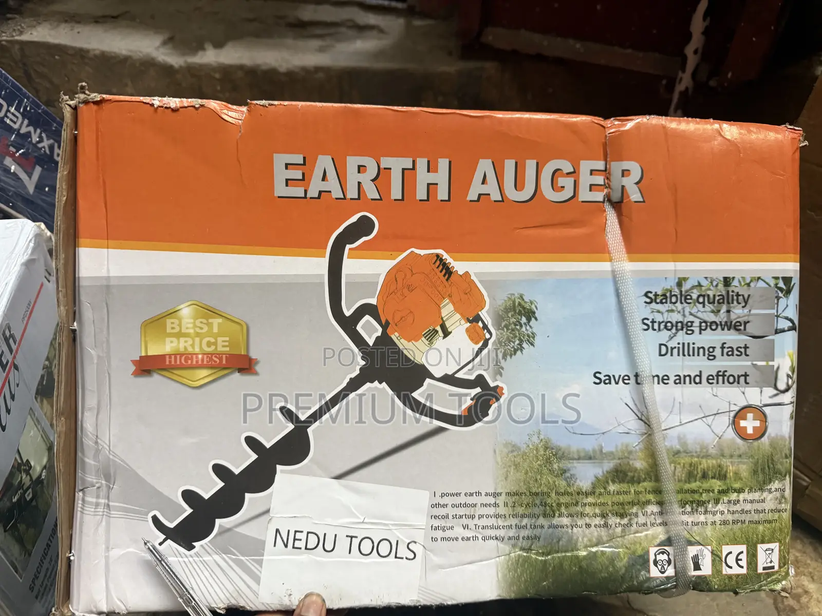 Power Earth Auger From Nedu Tools 2 Strokes