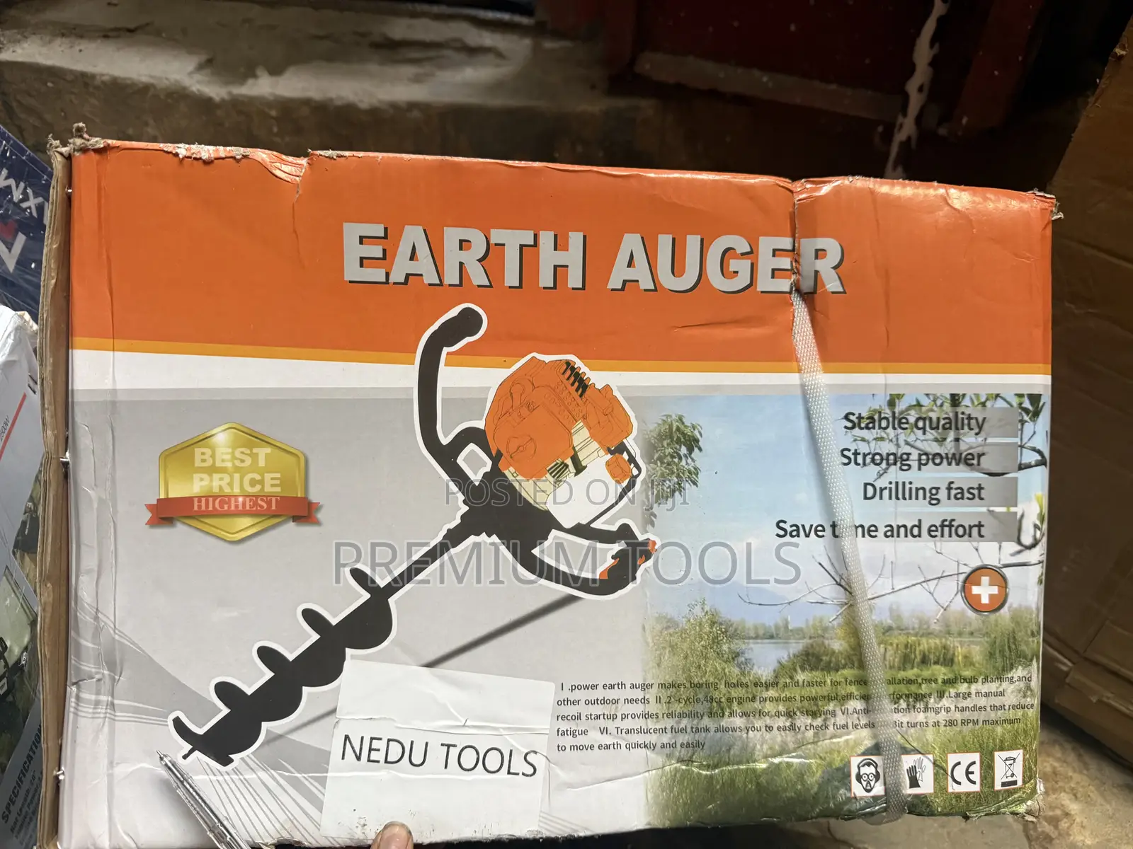 Power Earth Auger From Nedu Tools 2 Strokes