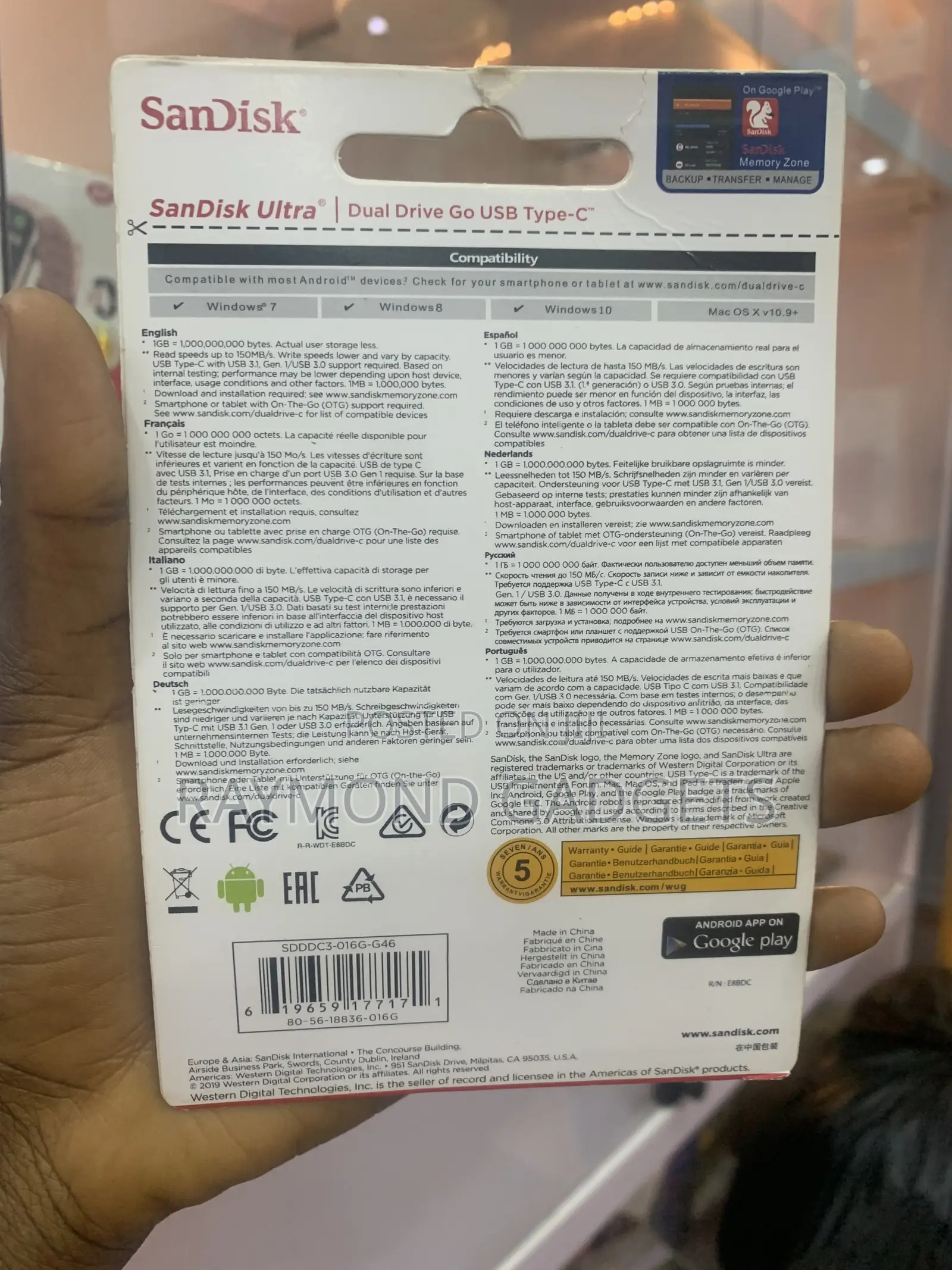 Sandisk Dual Drive Go Usb Type-c 64gb