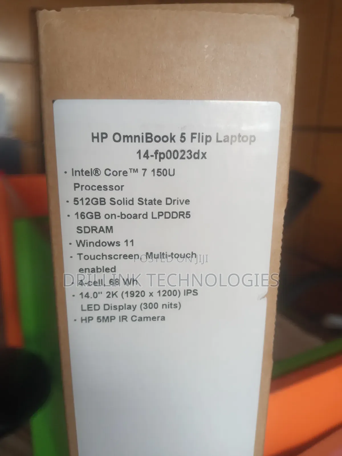 New Laptop HP OmniBook 5 Flip 14-fp0023dx 16GB SSD 512GB