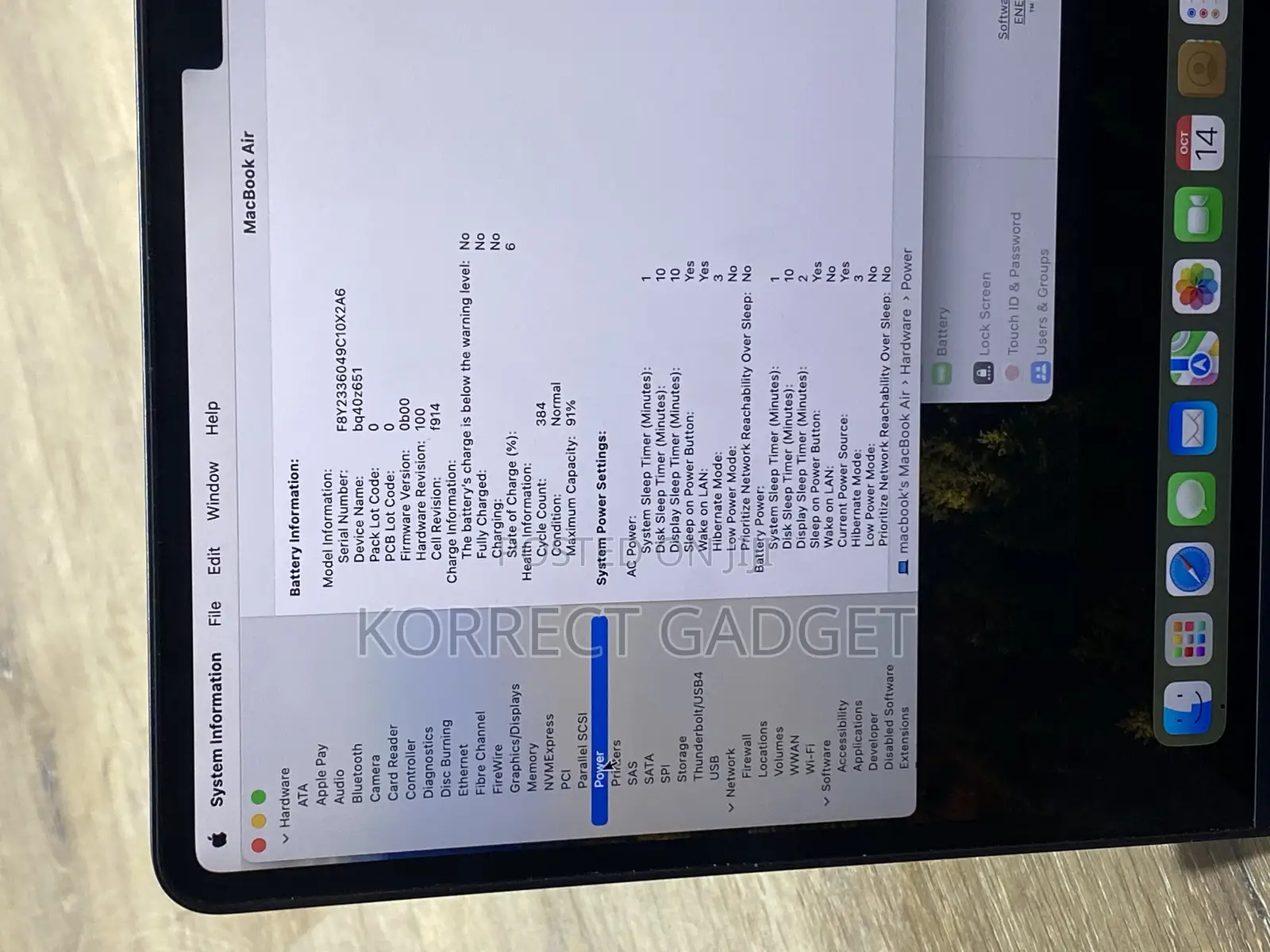 Laptop Apple MacBook Air 2022 M2 8GB Apple M2 SSD 256GB
