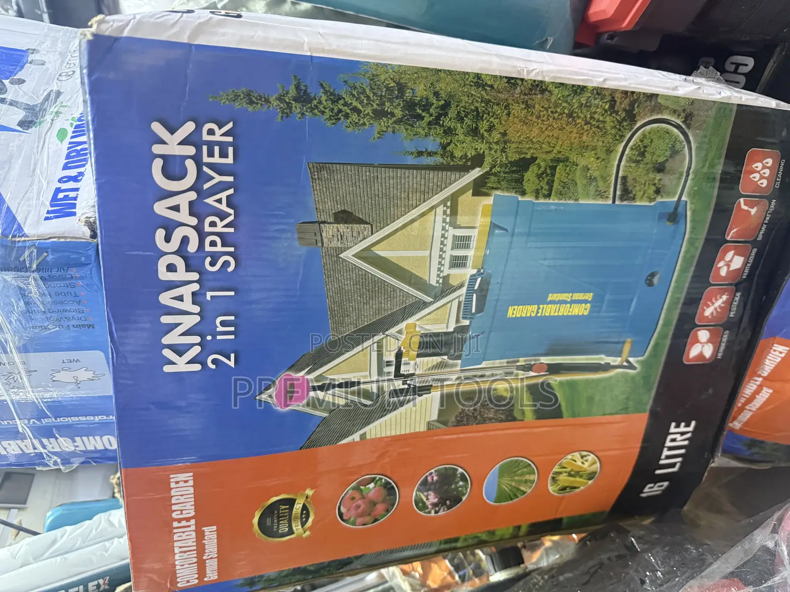 Comfortable Garden" German Standard 16-Litre Knapsack 2-in-1 Sprayer