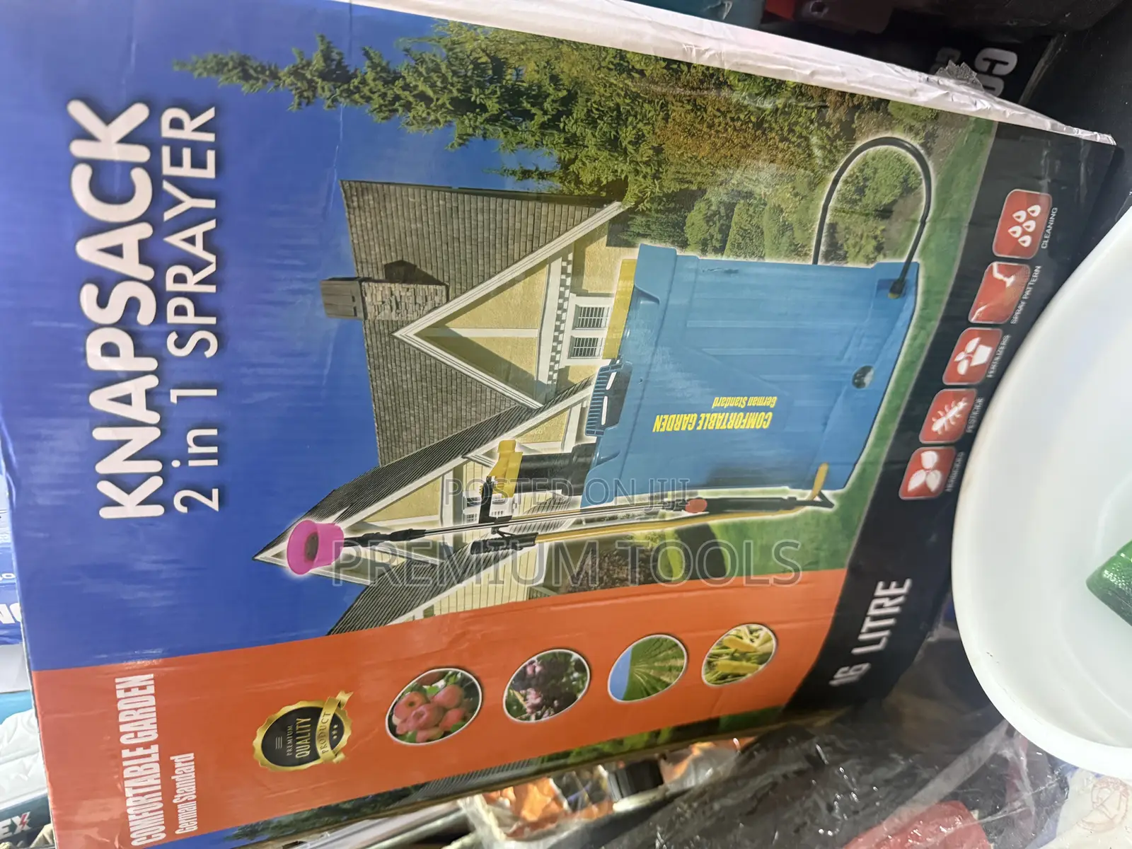 Comfortable Garden" German Standard 16-Litre Knapsack 2-in-1 Sprayer