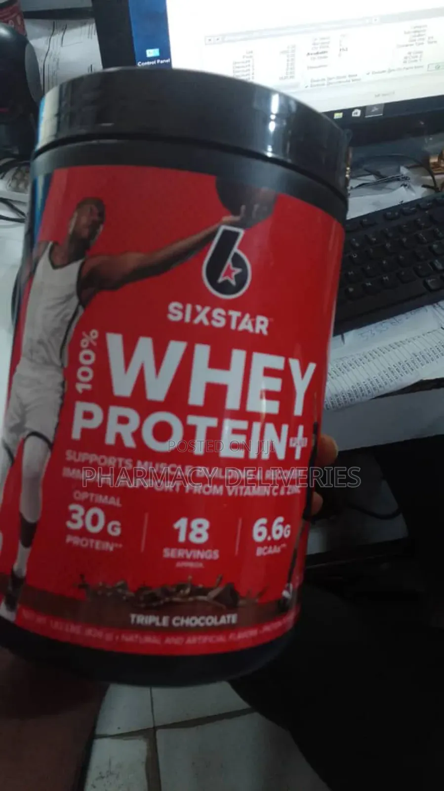 Six Star 100% Whey Protein + Triple Chocolate Real Muscle Result