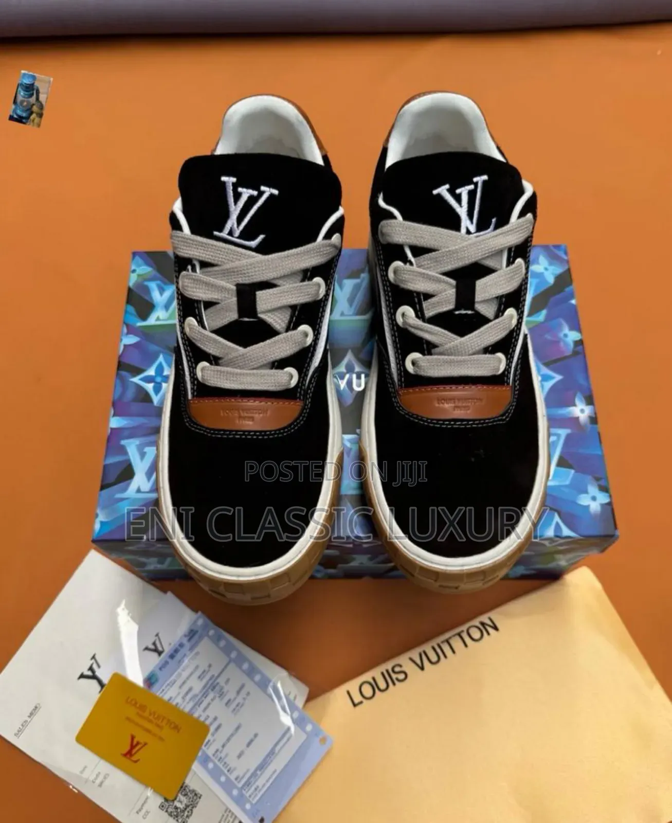 High Quality Luxury Men's Sneakers Louis Vuitton Well Banded Package