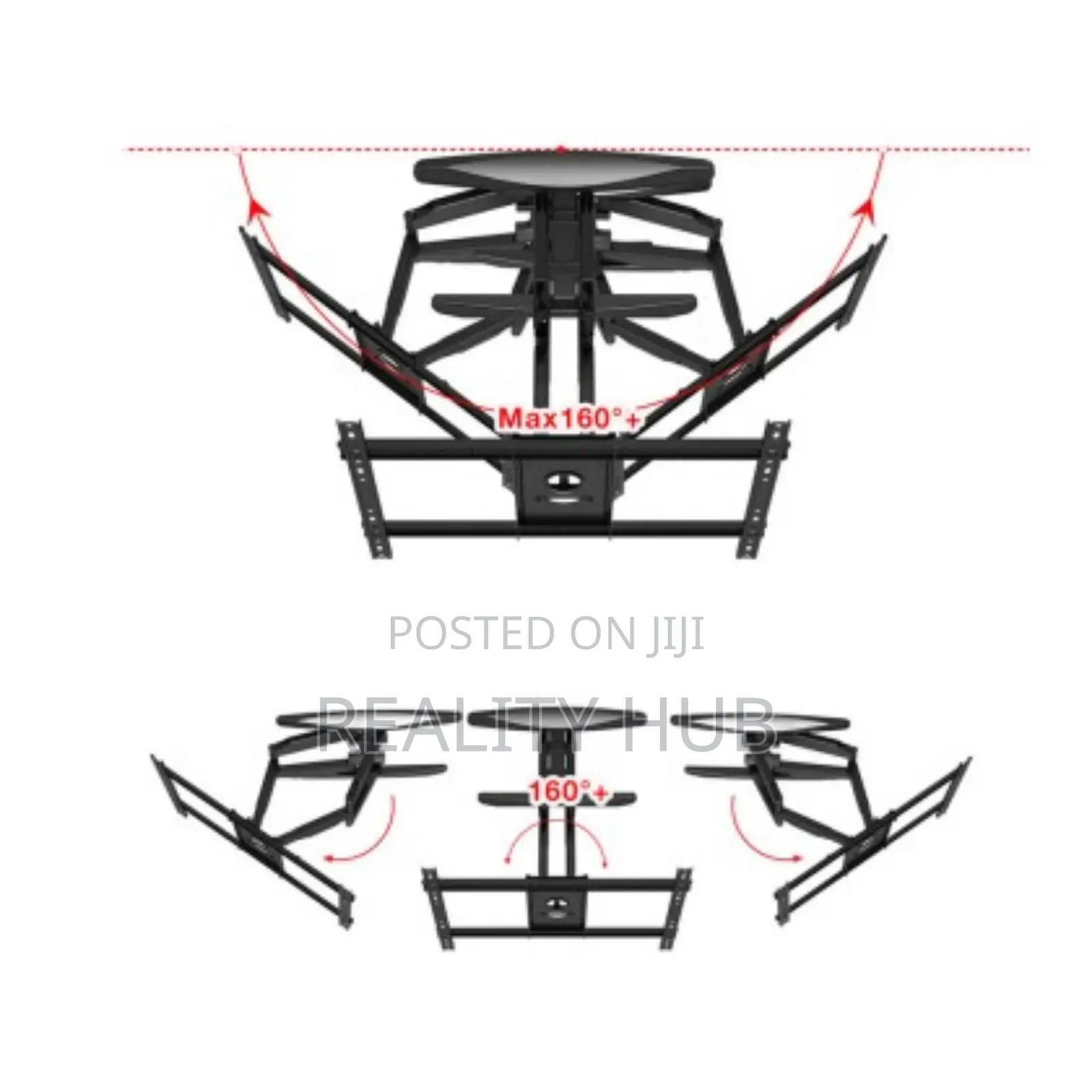 55"-120" Cantilever Vesa Full Motion Tv Wall Mount Bracket 130kg