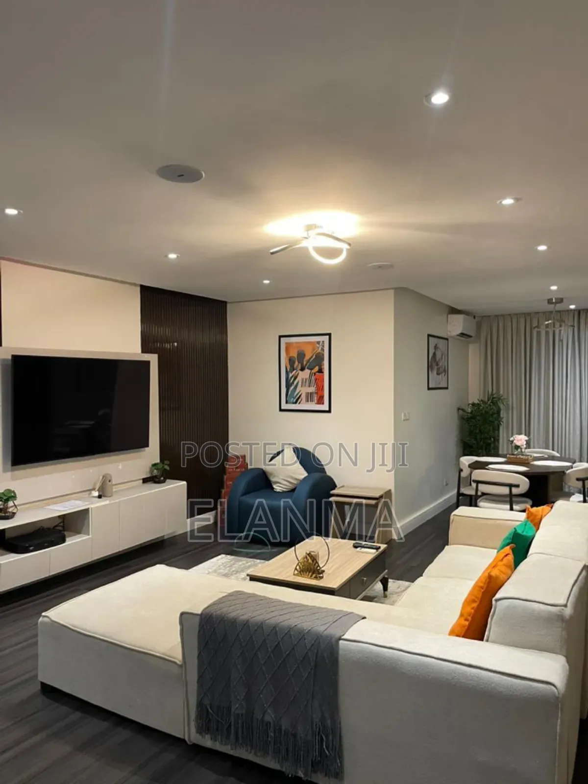 Furnished 3bdrm Apartment in Bilaad Estate, Wuye for rent