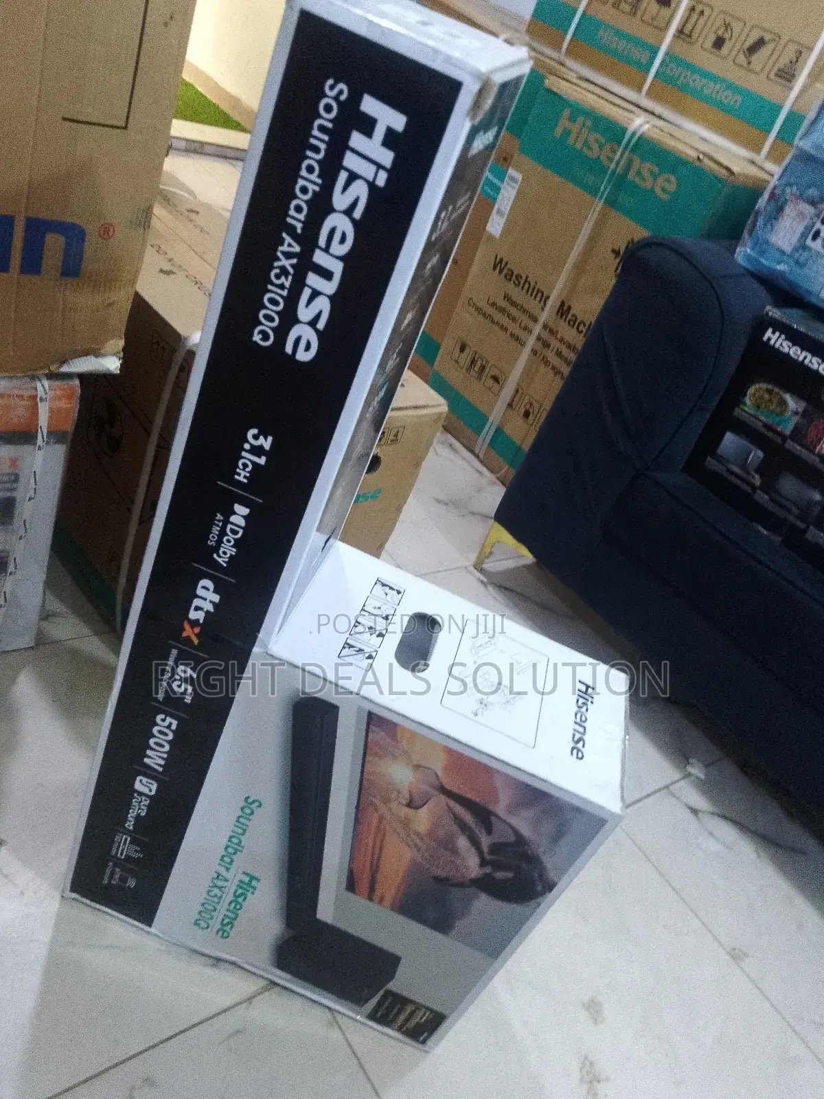 500w Immersive Soundbar System With Wireless Sub Rear Speakers