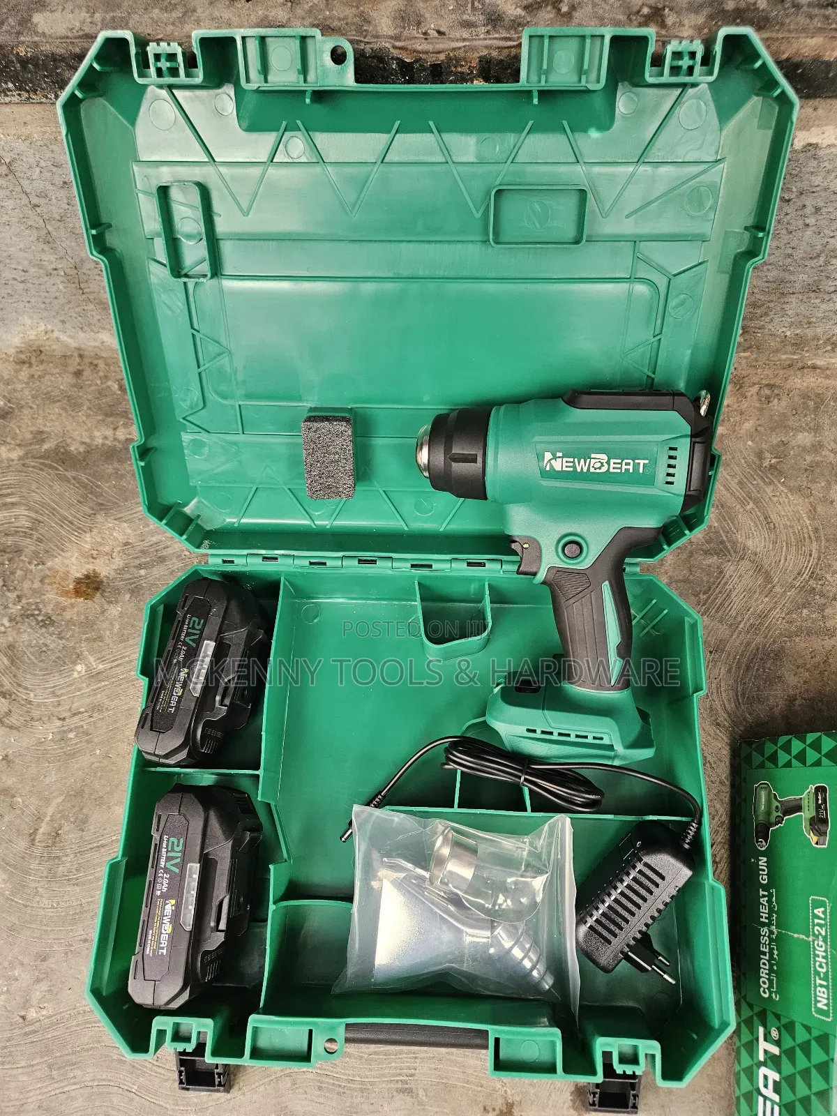 Newbeat 21v Cordless Heat Gun (Model: Nbt-chg-21a).