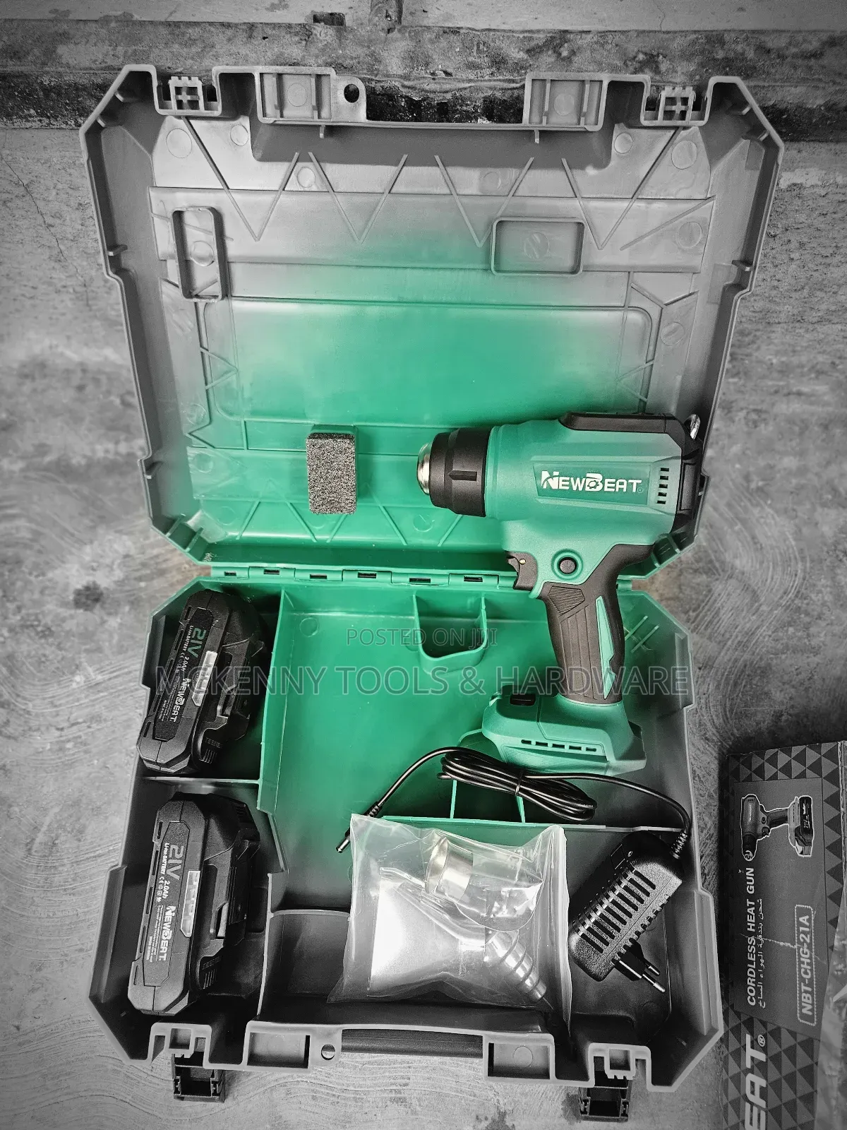 Newbeat 21v Cordless Heat Gun (Model: Nbt-chg-21a).