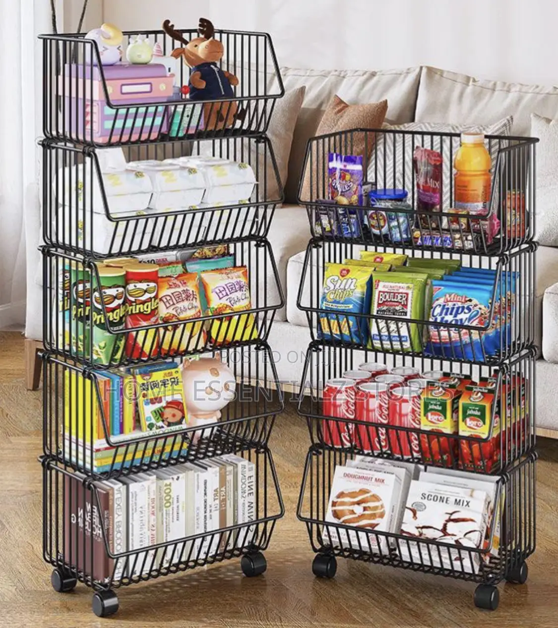 5 Tiers Fruits Basket Storage Rack