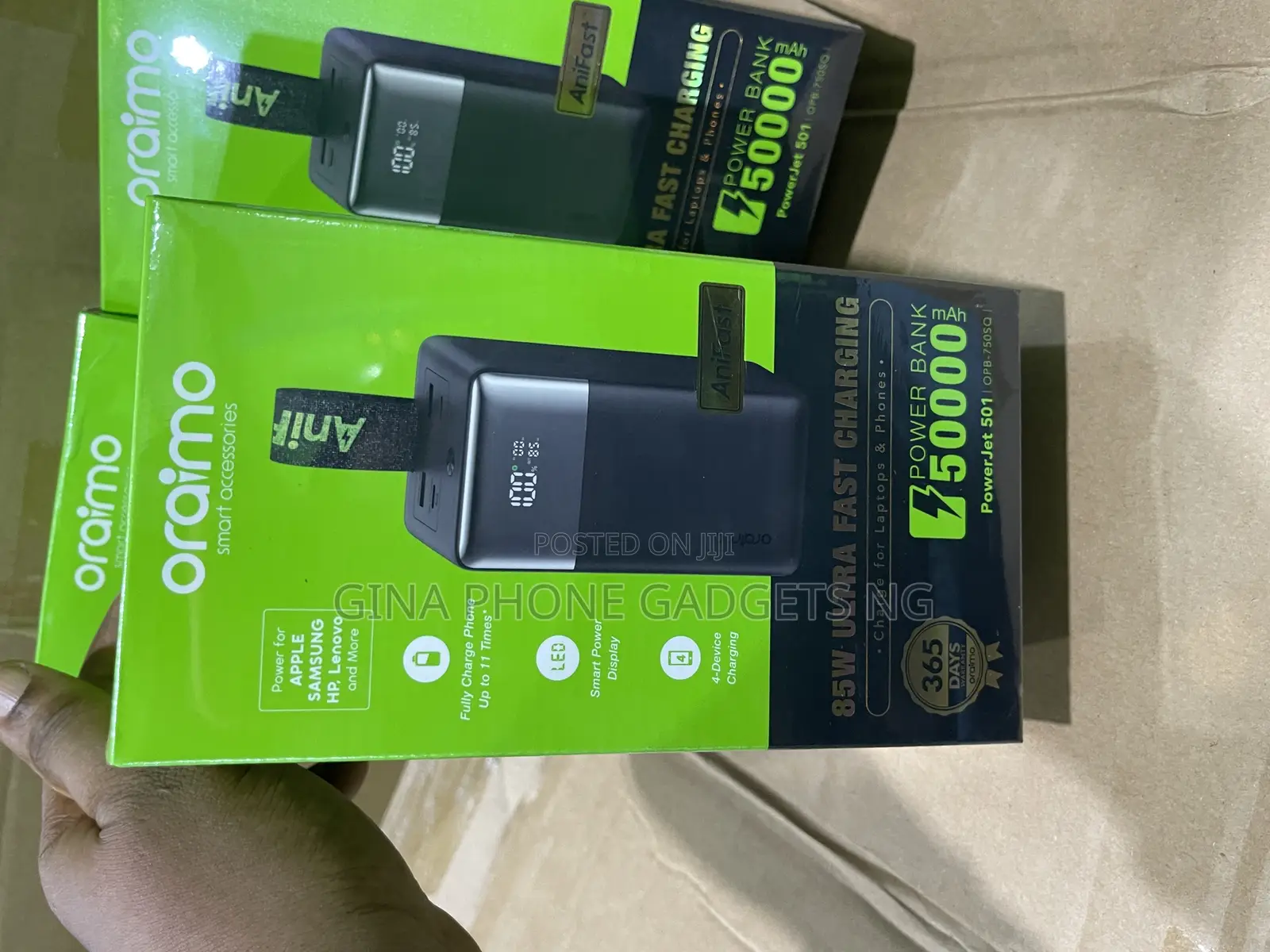 Oraimo 50000mah 85w Ultra Fast Charging Power Bank