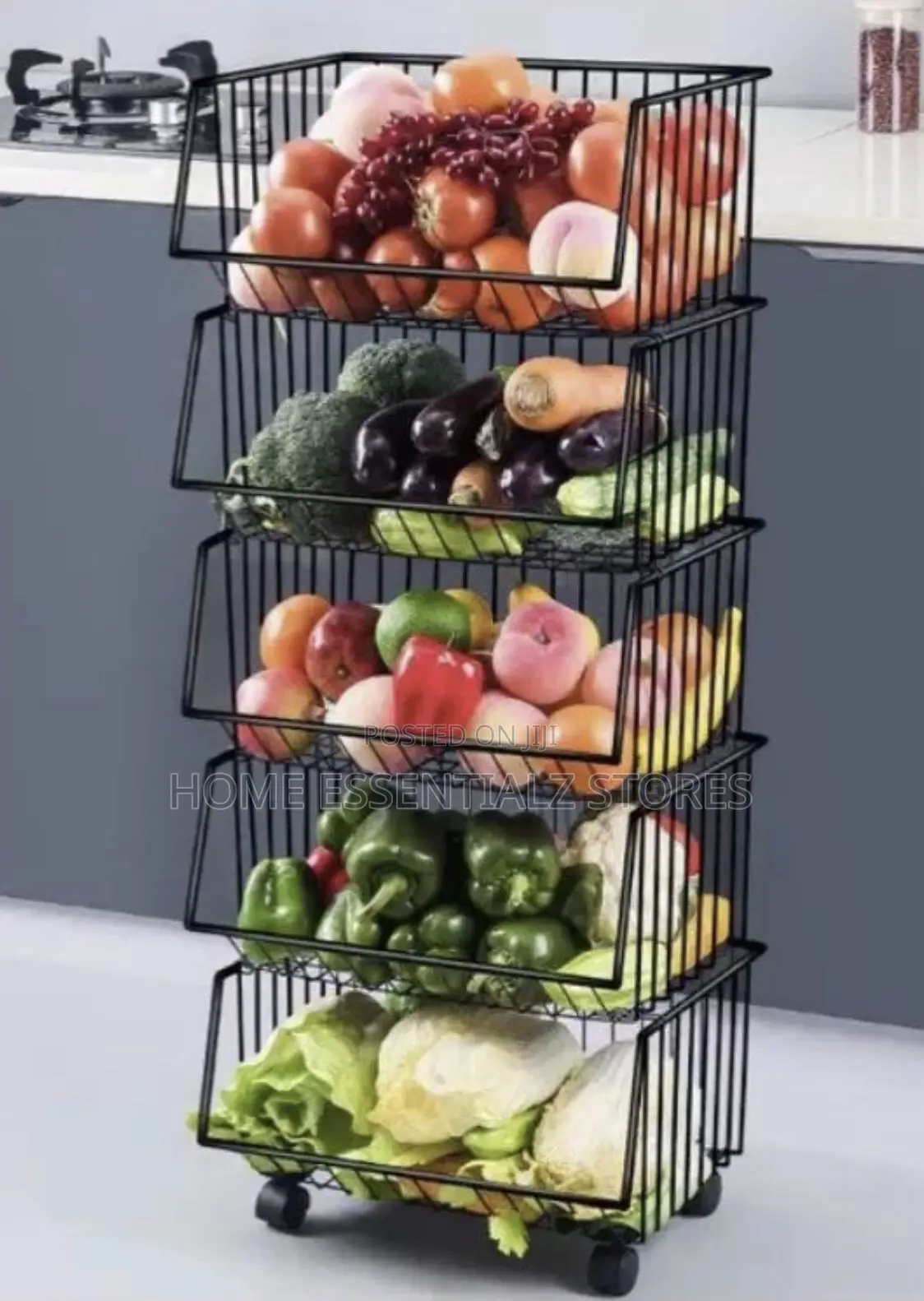 5 Tiers Fruits Basket Storage Rack