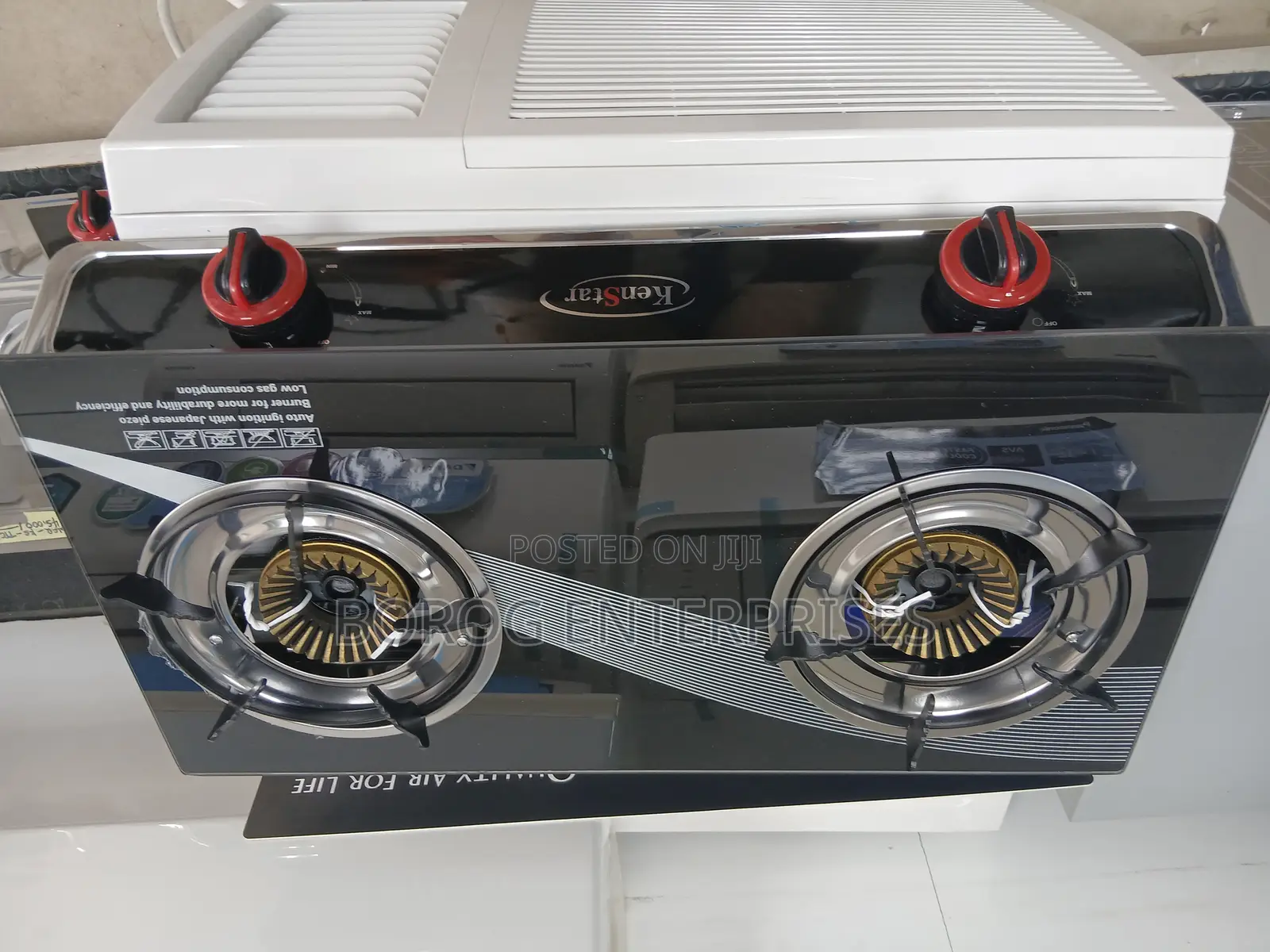 Kenstar Glass Top 2 Burner Gas Stove-Ks-Ttc210bgi