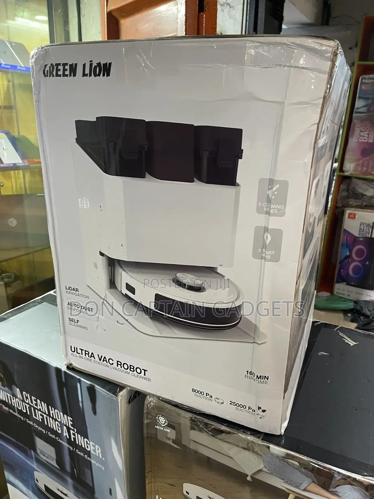 Green Lion Ultra Vac Robot Vacuum Cleaner ( All in One Station )