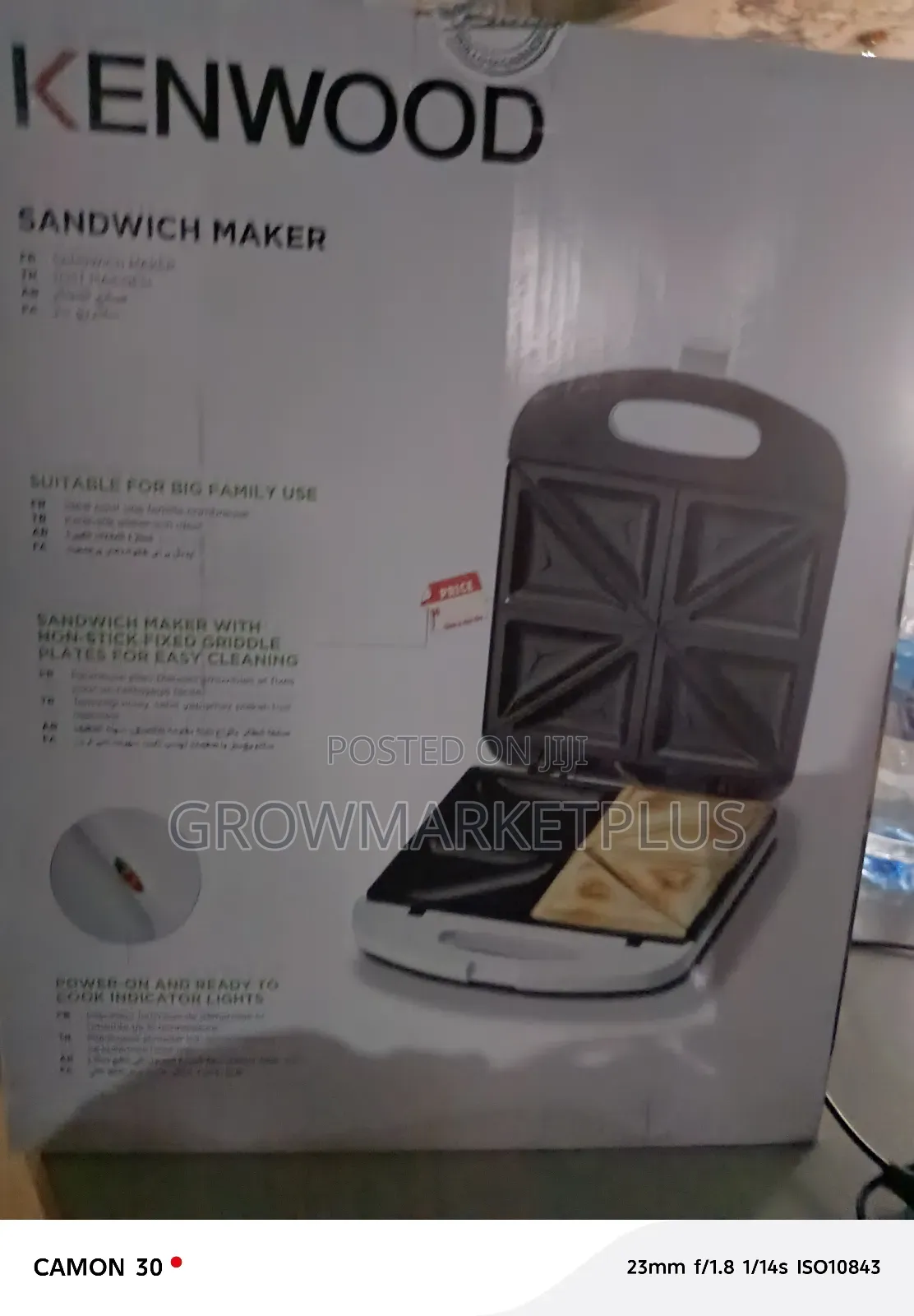 Kenwood Sandwich Maker Smp50 – 4 Slice | Powerful Easy‐To‐Use