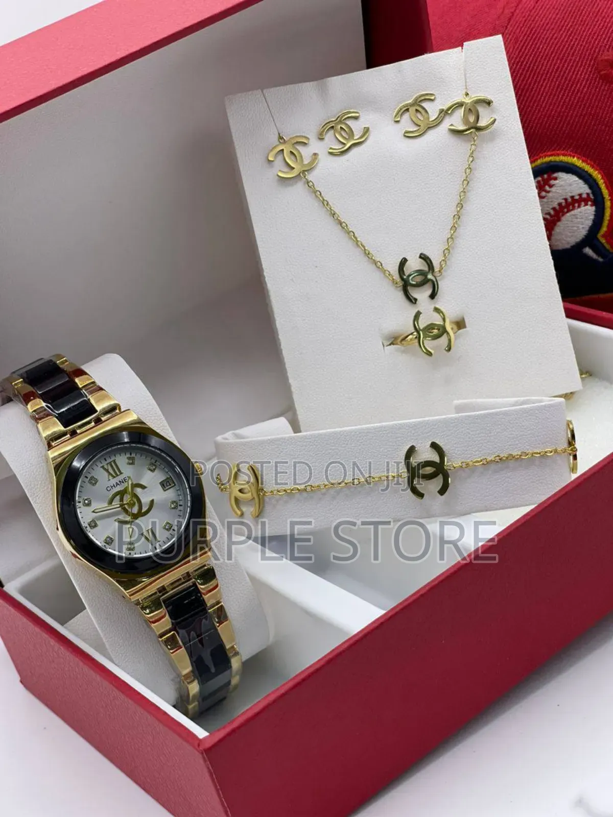 Chanel Ladies Quality Watch and Jewelry Set as Seen