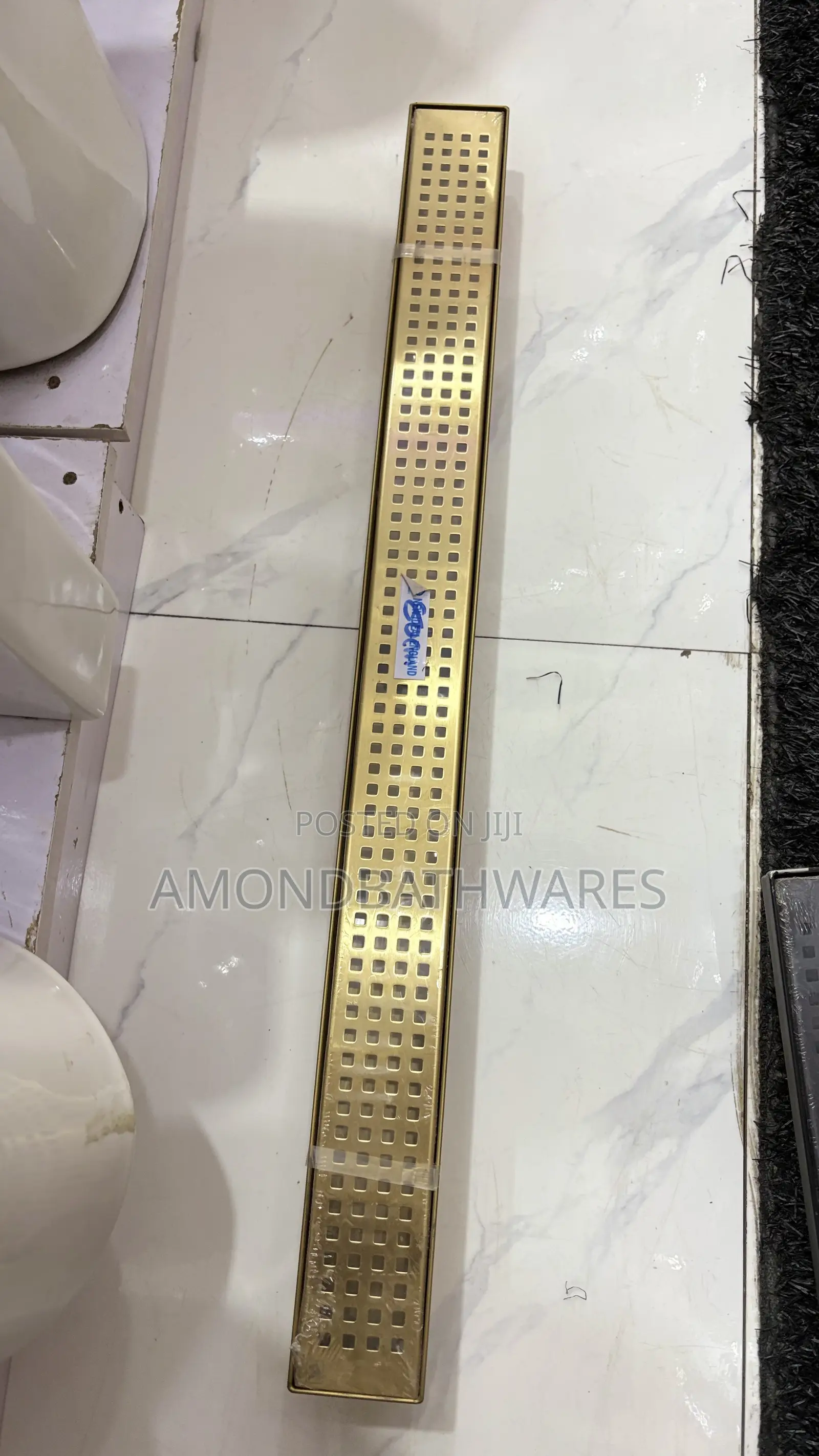 80cm Matt Gold Floor Drain