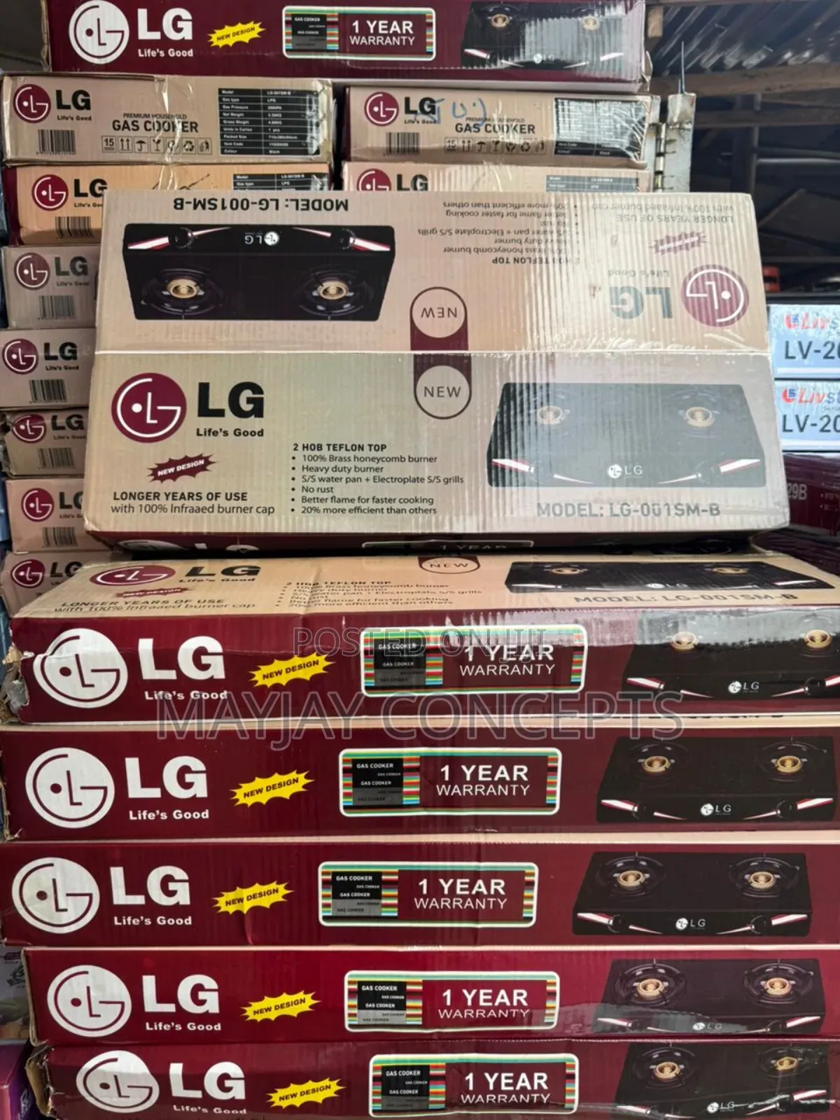 Lg Table Gas Double Burner-Premium Household Gas Cooker