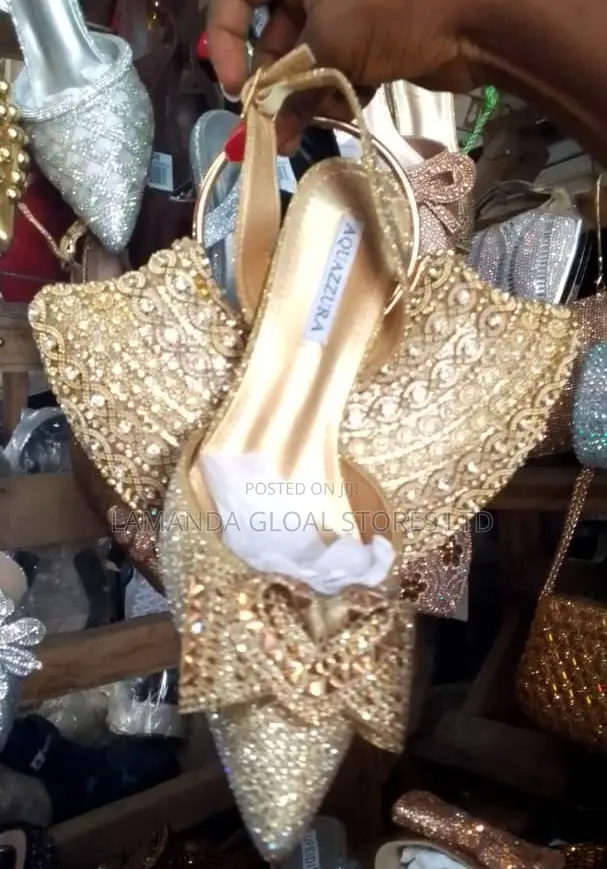 Gold Matching Bag and Shoe