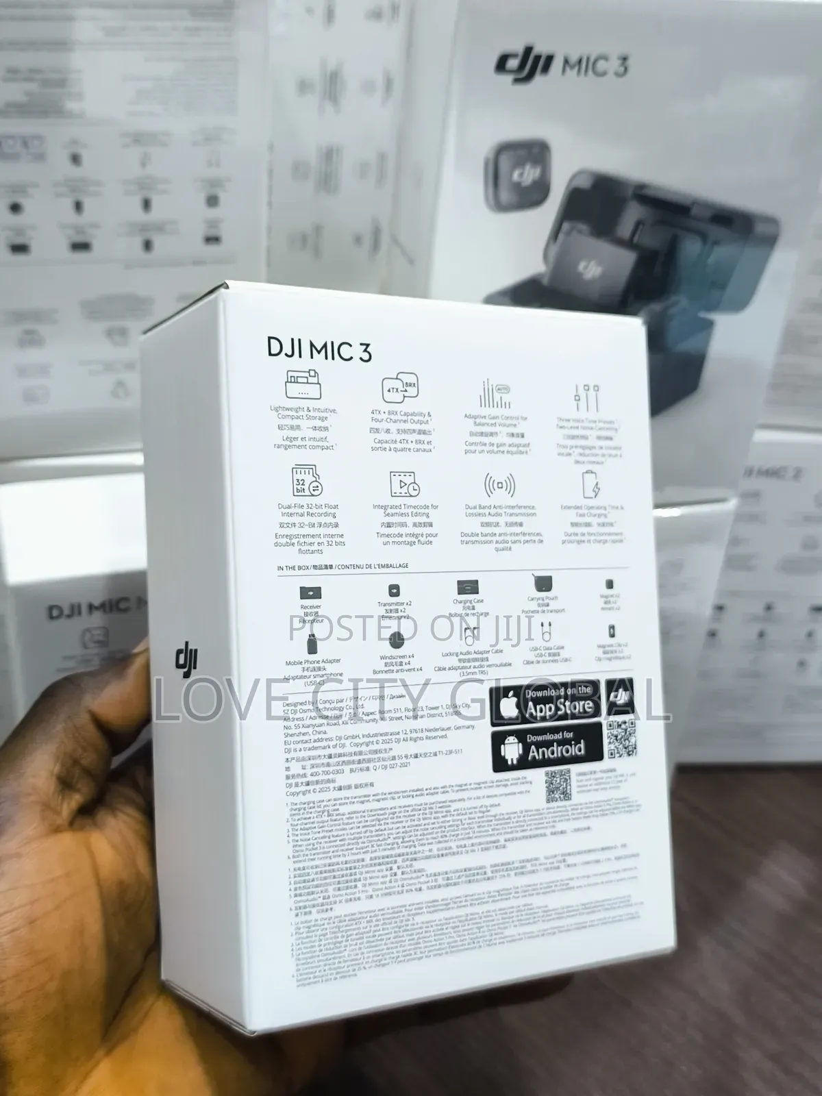Dji Mic 3 Microphone (2 Tx + 1 Rx + Charging Case) for Phone Camera