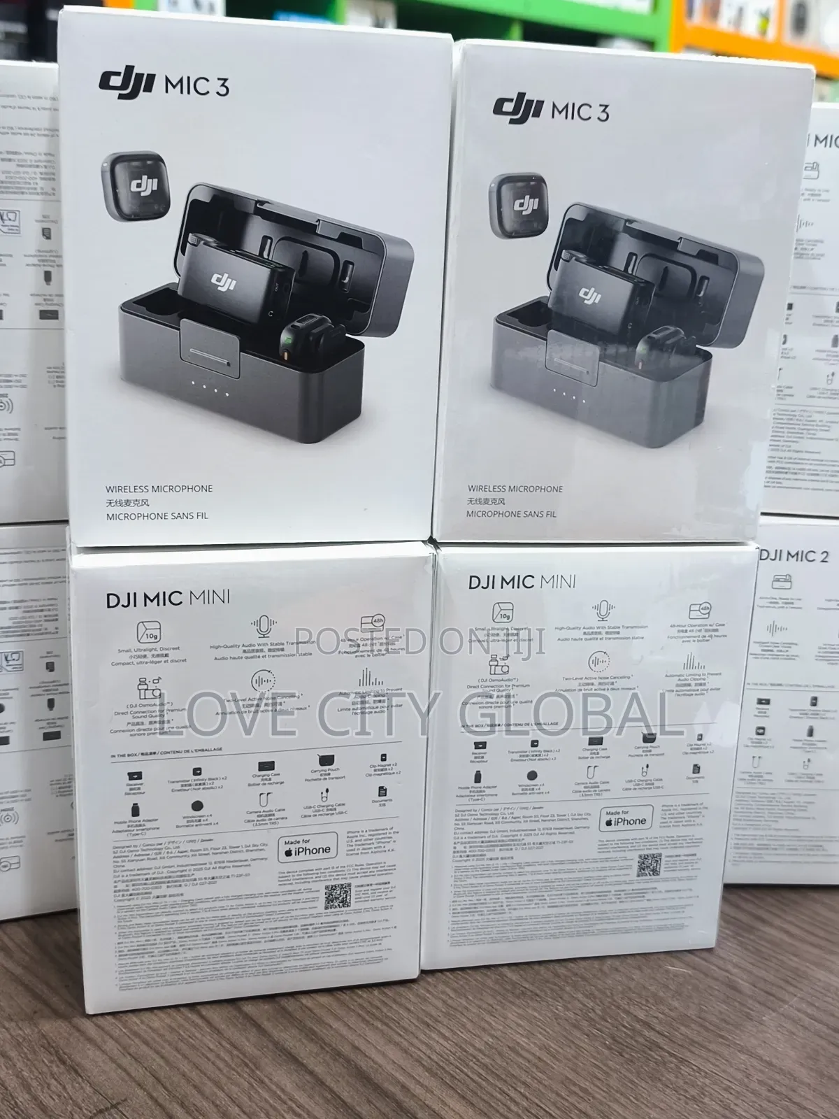 Dji Mic 3 Microphone (2 Tx + 1 Rx + Charging Case) for Phone Camera