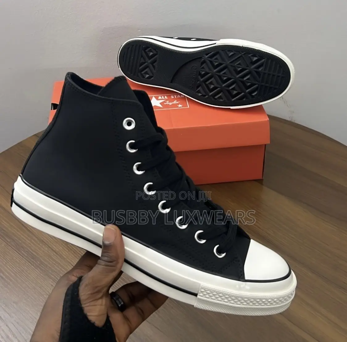 Original Converse All Star High Top Leather Sneakers