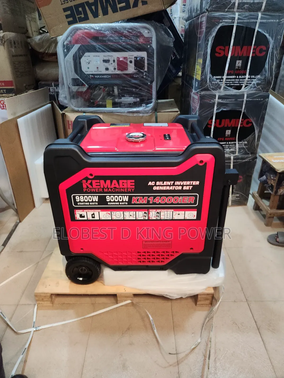 10kva Kemage Ac Silent Inverter Generator Set With Remote Control.