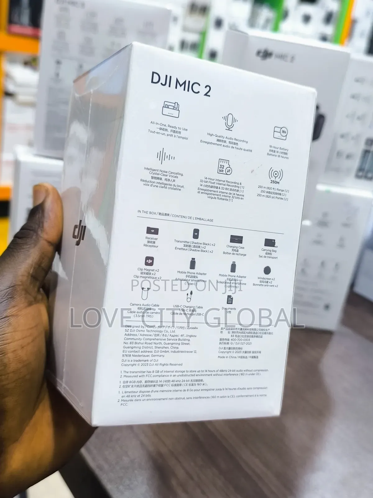 Dji Mic 2 Microphone (2 Tx +1 Rx + Charge Case) Wireless Lavalier 250m