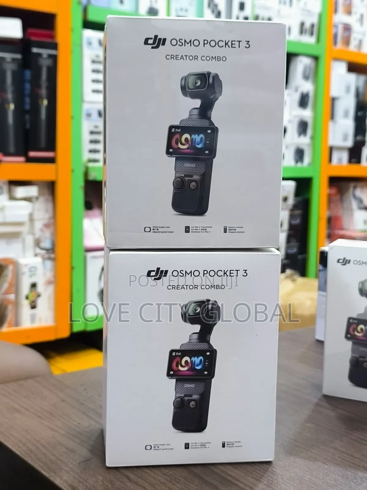 Dji Osmo Creator Combo Pocket 3 Action Camera 3-Axis Face Track,Mic
