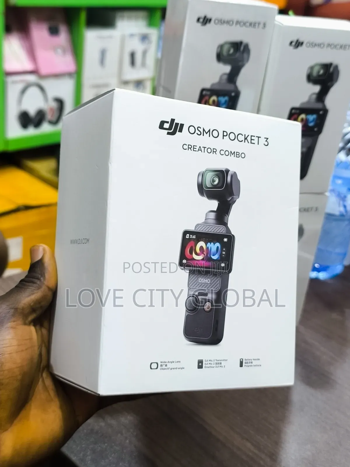 Dji Osmo Creator Combo Pocket 3 Action Camera 3-Axis Face Track,Mic