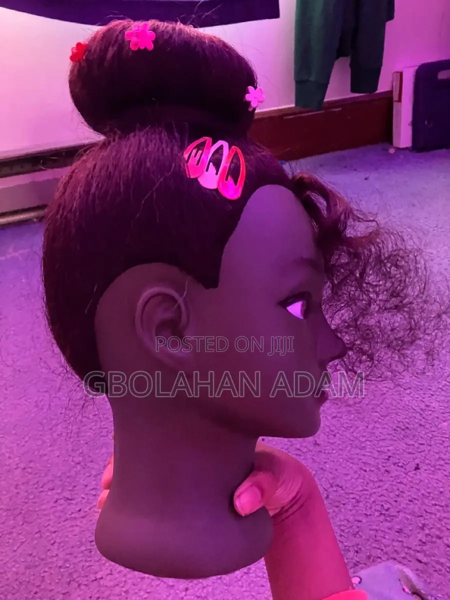 Human Hair Training Head Dummy Mannequin