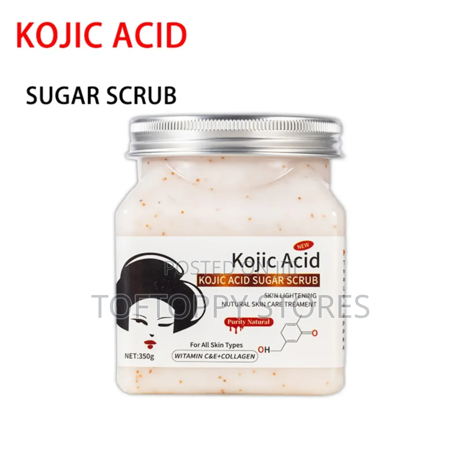 Kojic Acid Sugar Scrub for Glow Skin
