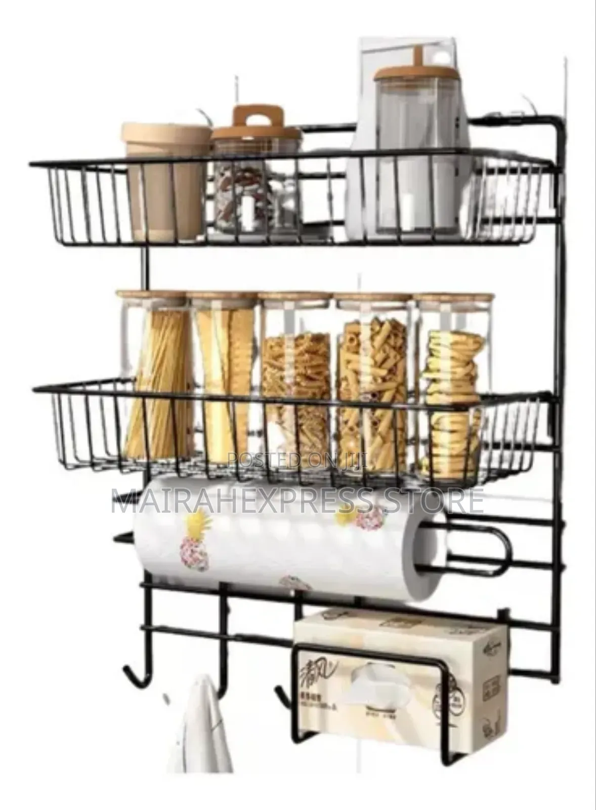 Kitchen Shelf Wall-Mounted Shelf Organizer (2st7)