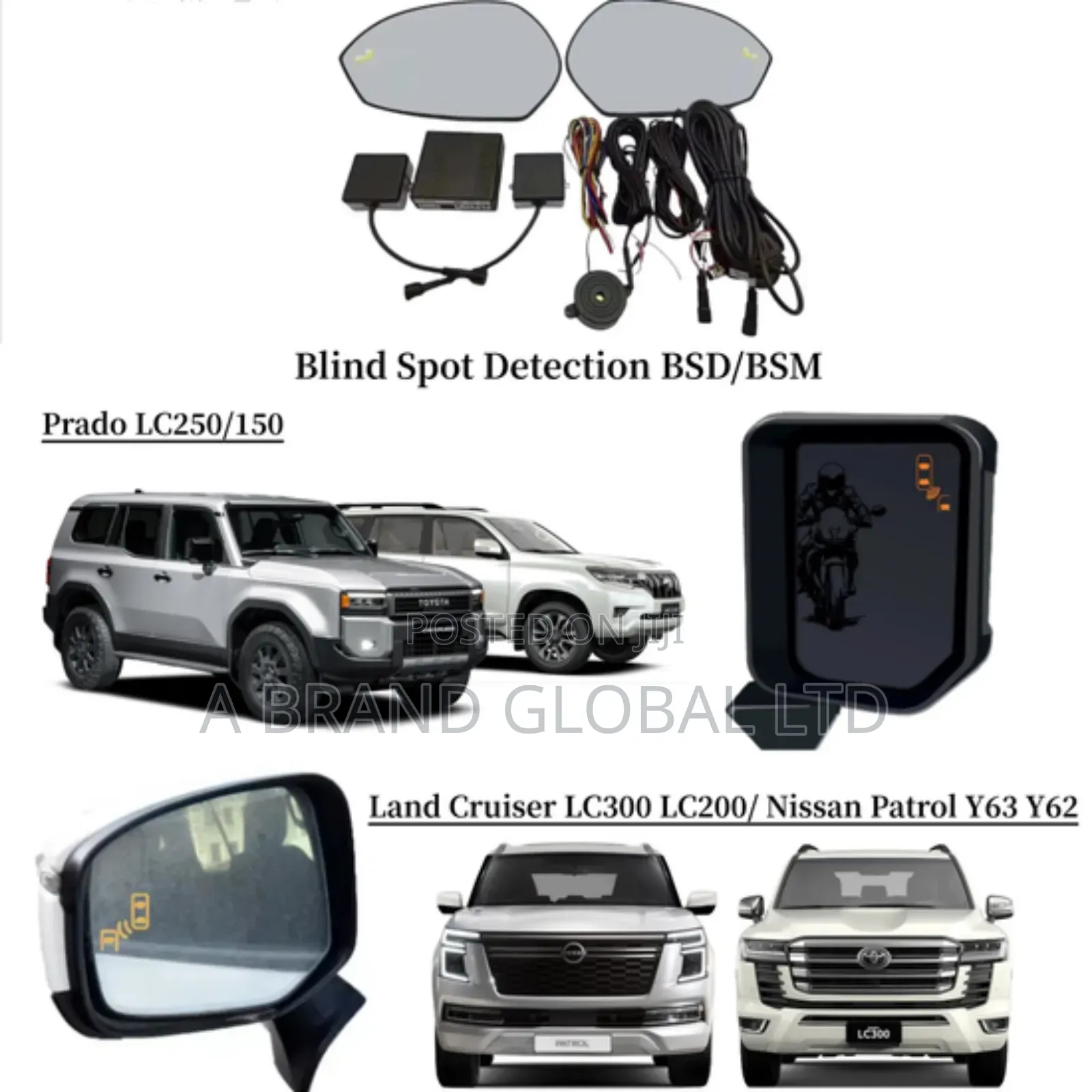 Toyota Landcruiser/Prado Lexus Lx 570 Rear View Mirror BSD/BSM