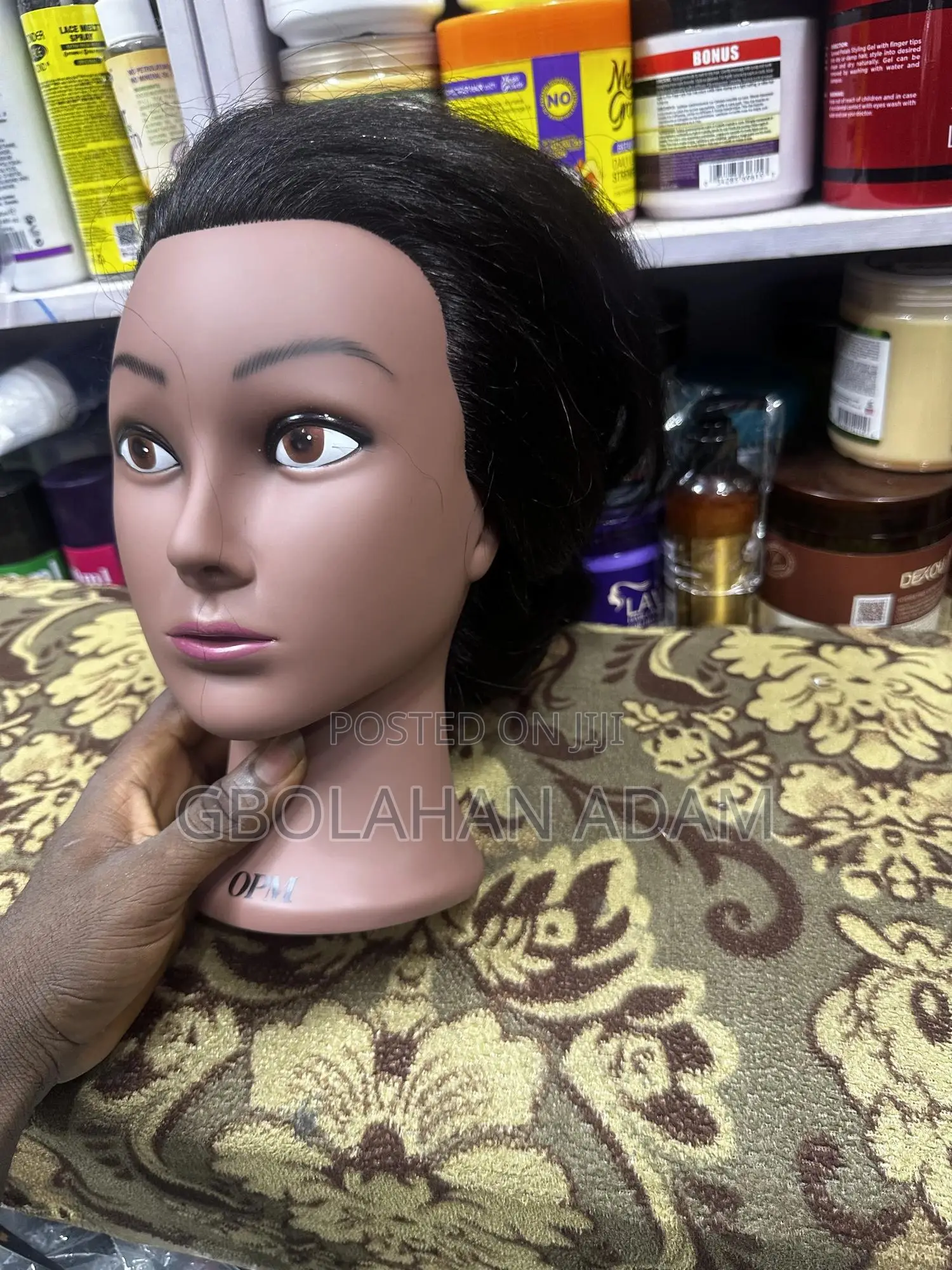 Human Hair Training Head Dummy Mannequin