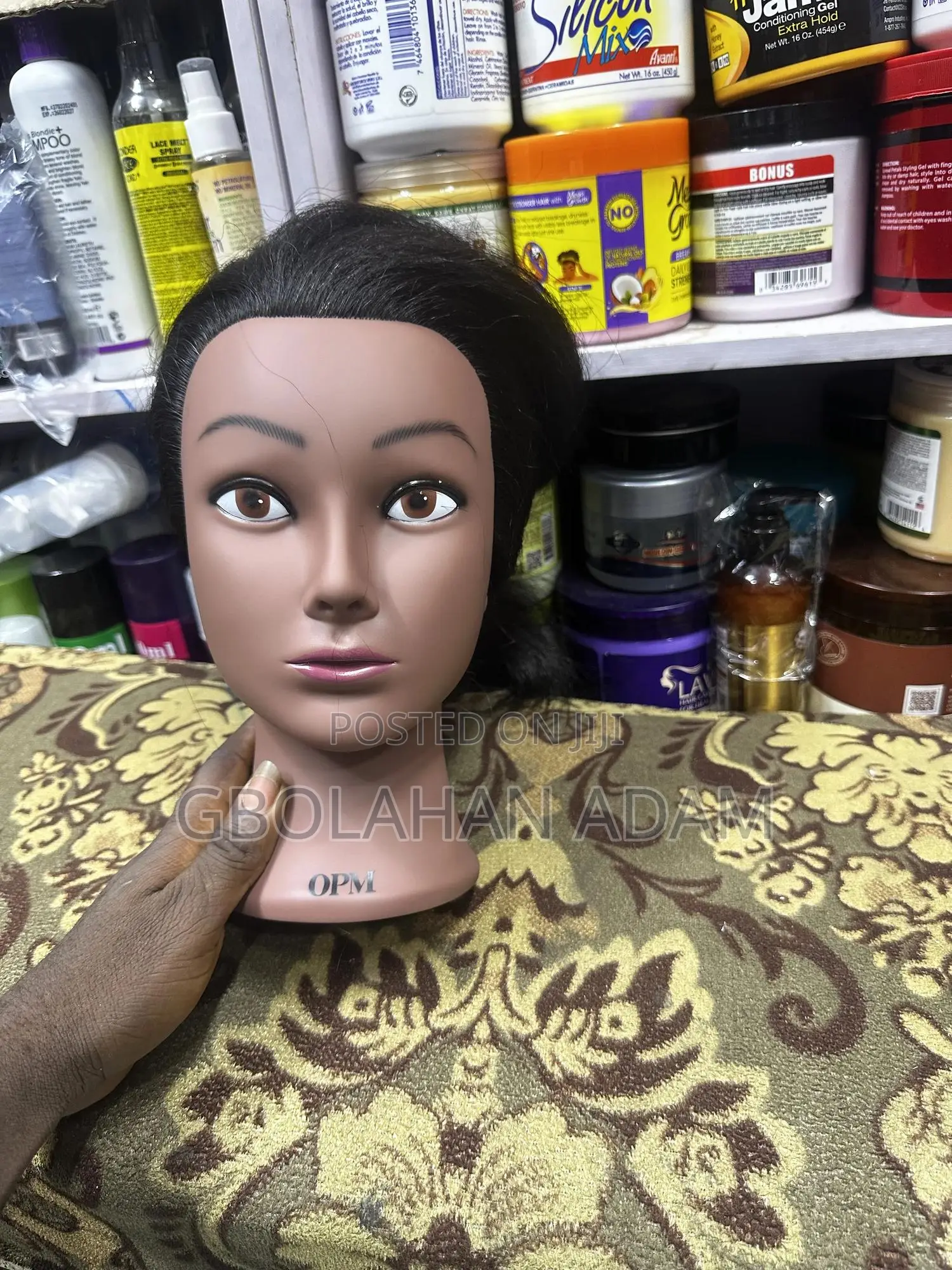 Human Hair Training Head Dummy Mannequin