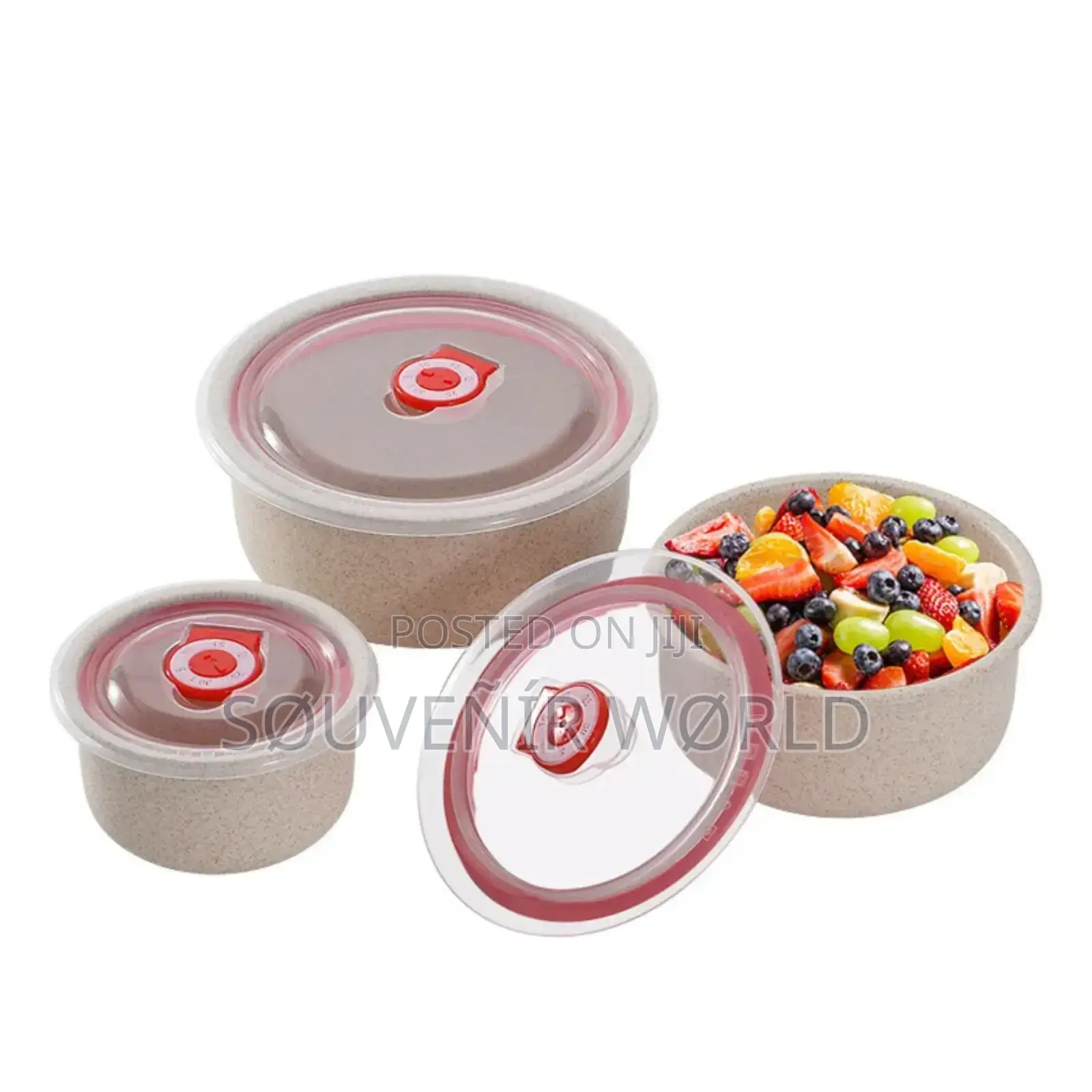 Premium 3-in-1 Elegant Food Storage Bowl Set (Gift Box Included)