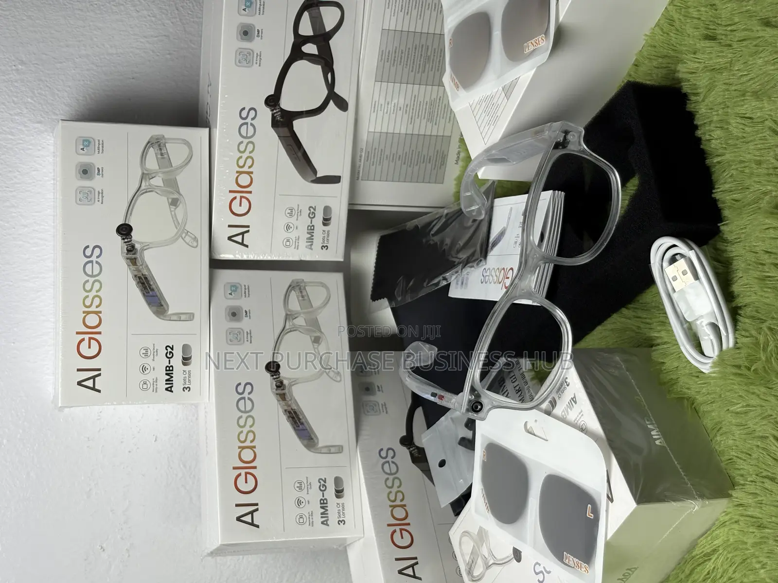 G2 Ai Smart Camera Glasses 3 in 1 Lens Transparent