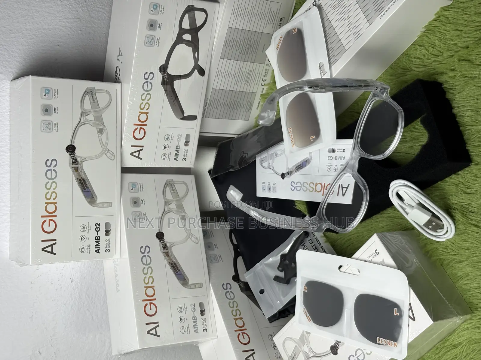 G2 Ai Smart Camera Glasses 3 in 1 Lens Transparent