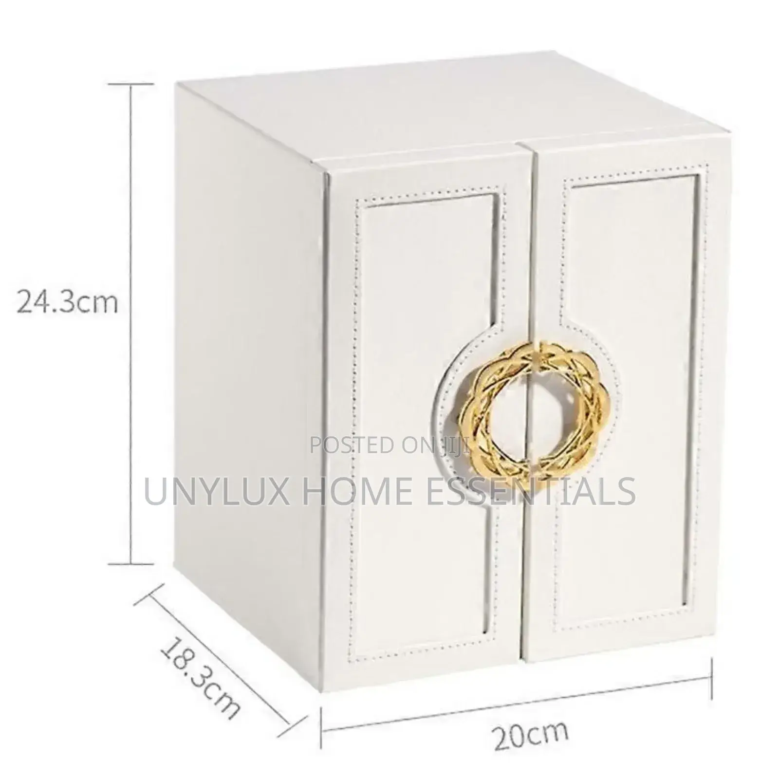 Multi-Layer Large-Capacity Leather Jewelry Storage Box